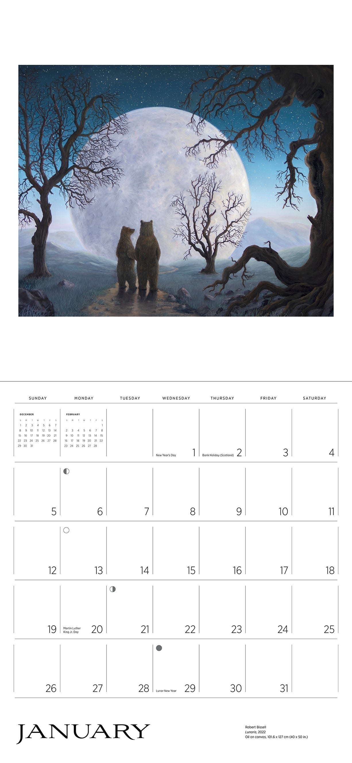 Spirit - The Paintings of Robert Bissell 2025 Wall Calendar    