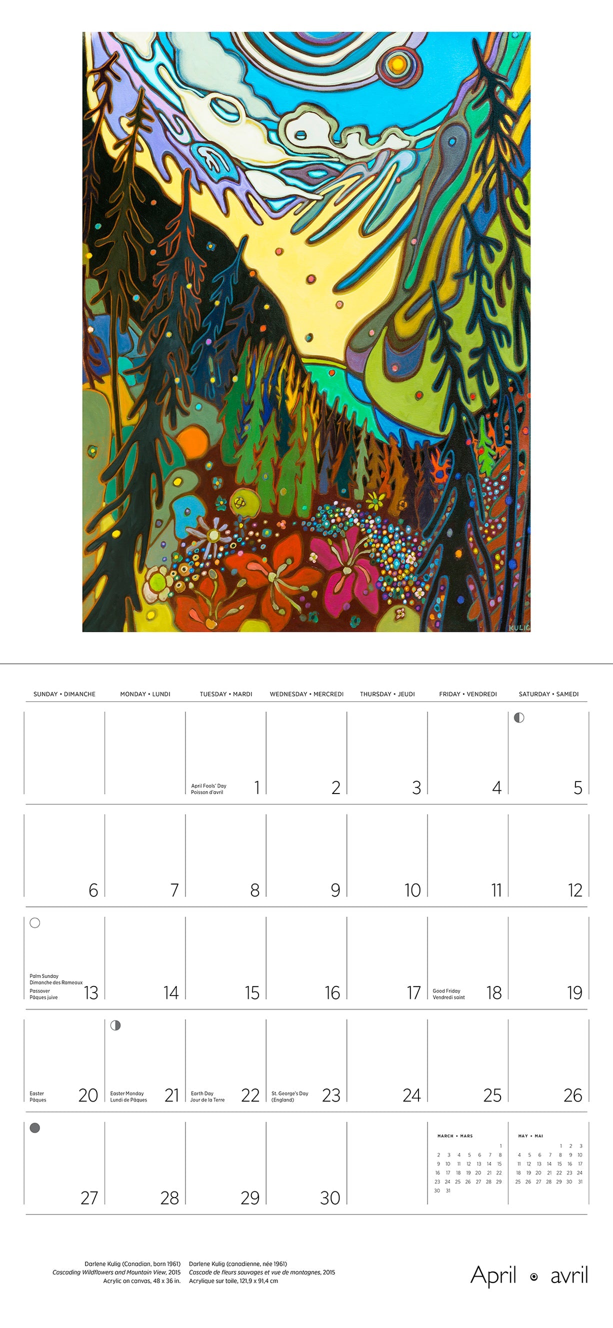 Darlene Kulig 2025 Wall Calendar    