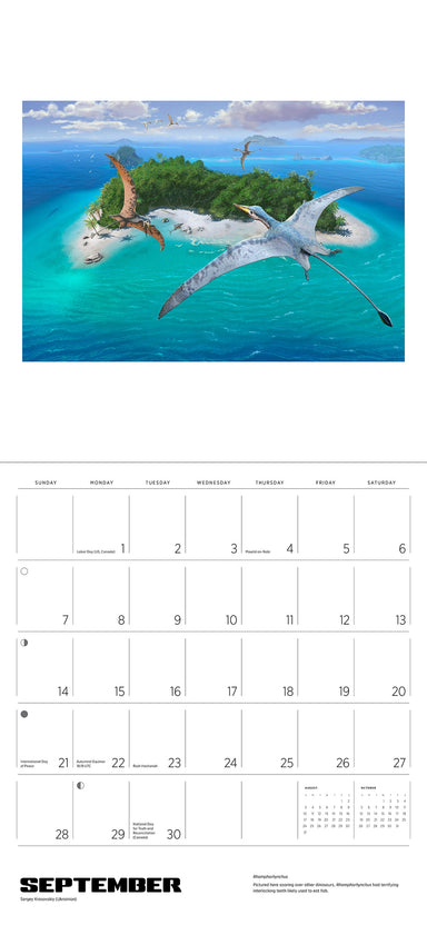 Dinosaurs: The Art of Sergey Krasovskiy 2025 Wall Calendar    