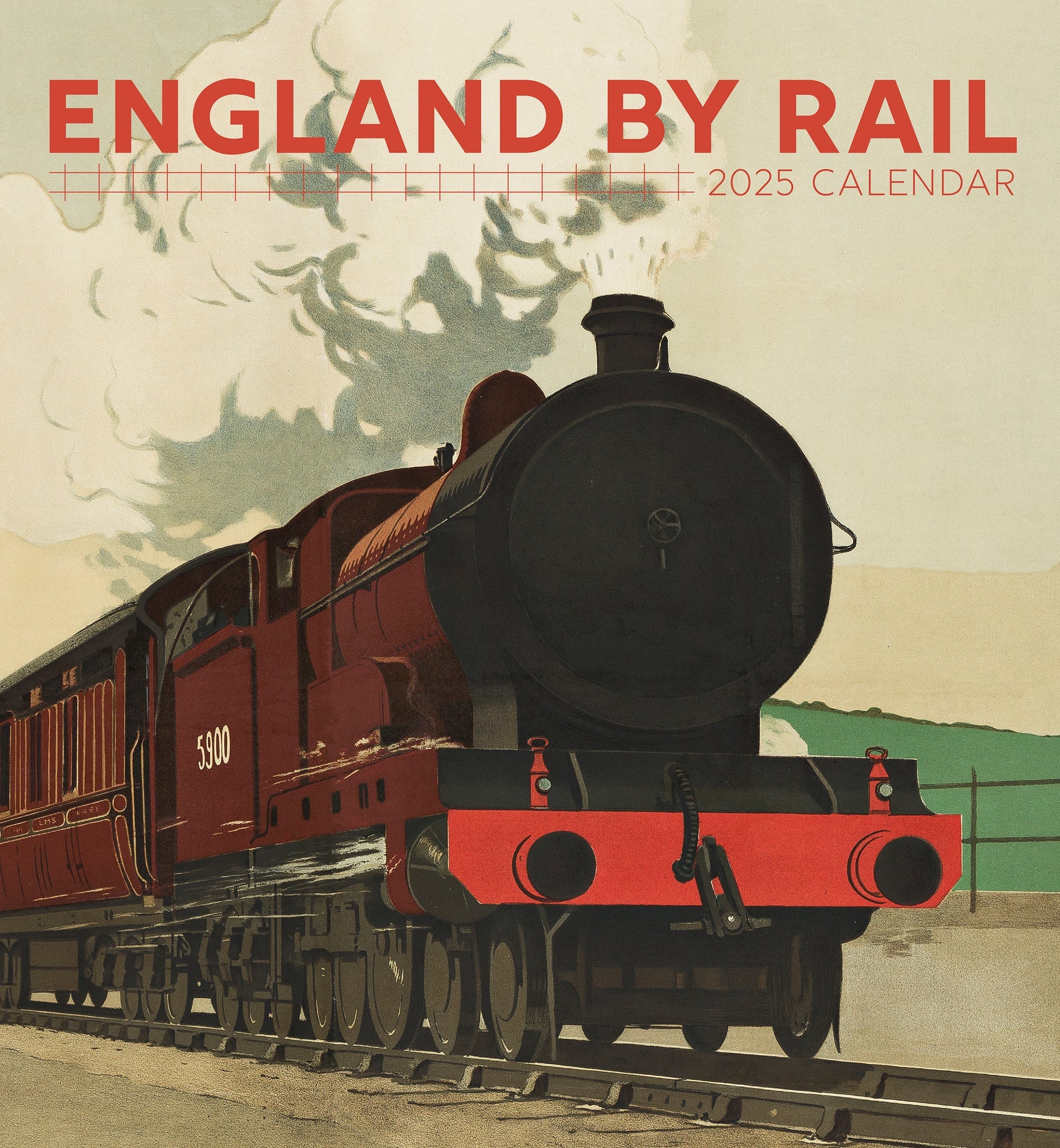 England By Rail 2025 Wall Calendar    