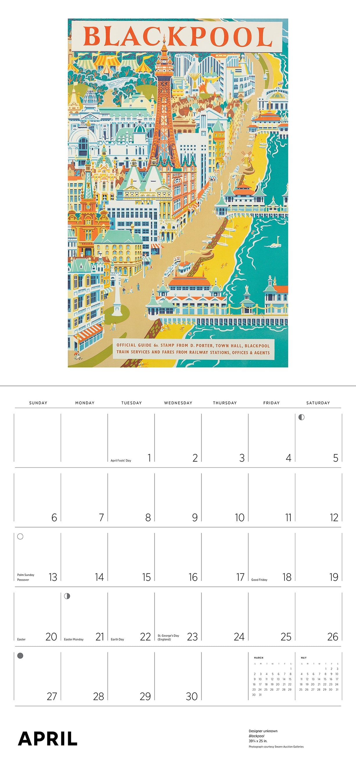 England By Rail 2025 Wall Calendar    