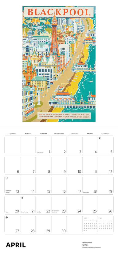 England By Rail 2025 Wall Calendar    