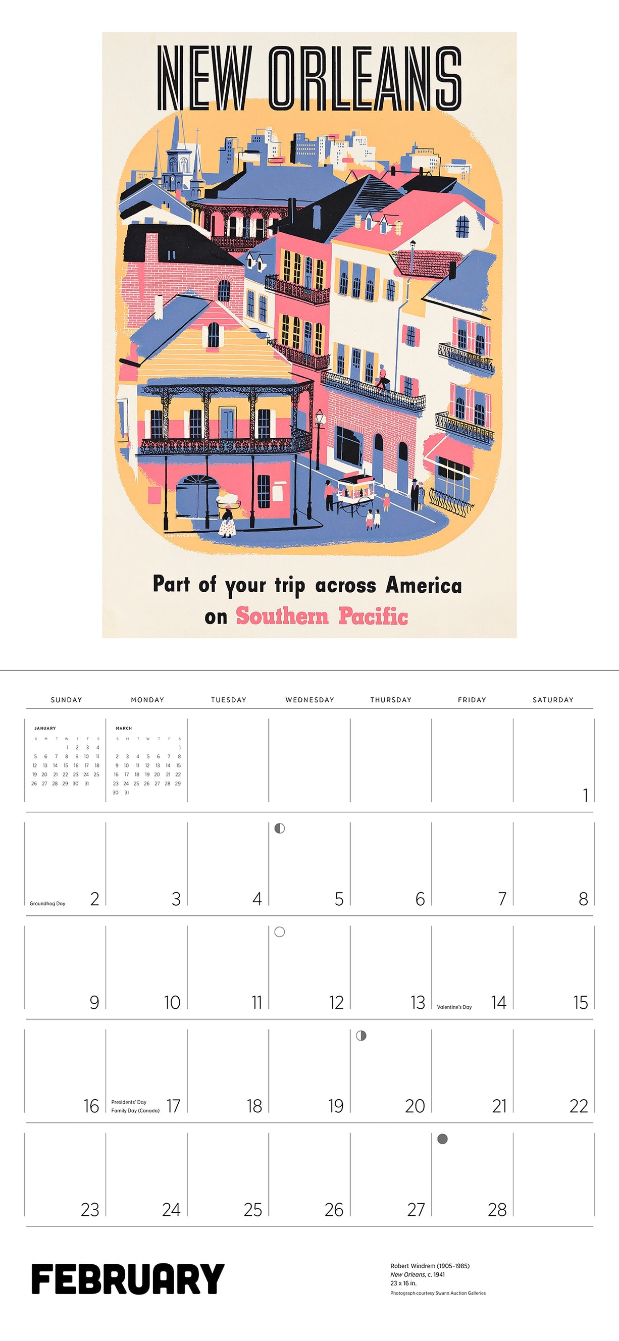 America By Rail 2025 Wall Calendar    