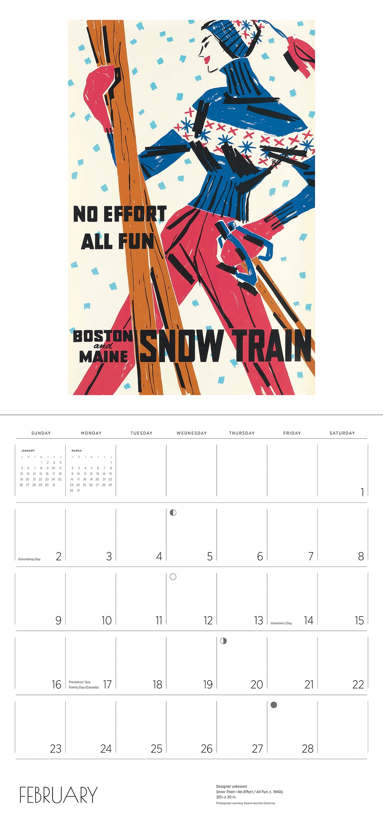 Ski The World 2025 Wall Calendar    