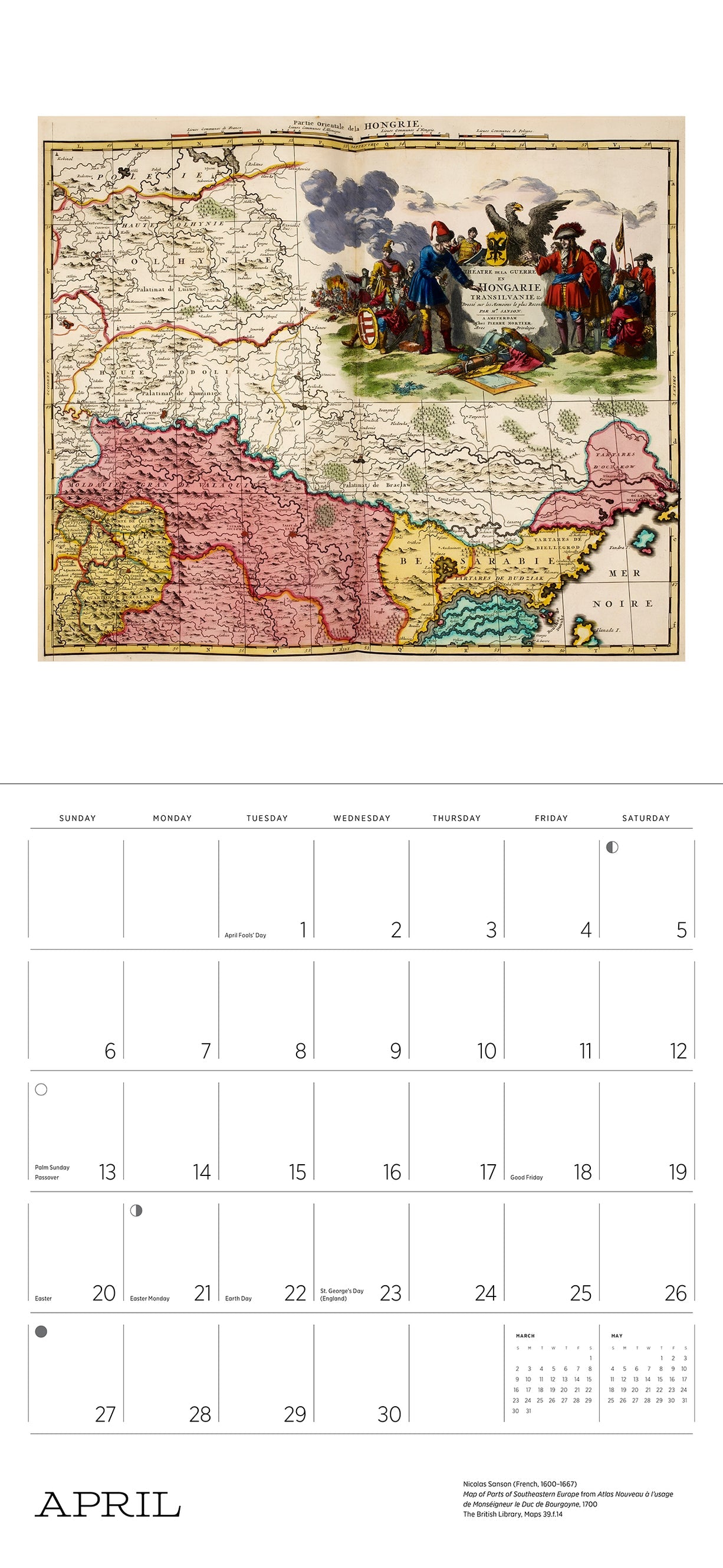 Antique Maps 2025 Wall Calendar    