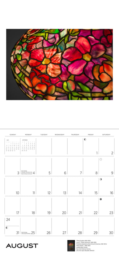 Louis C. Tiffany 2025 Wall Calendar    