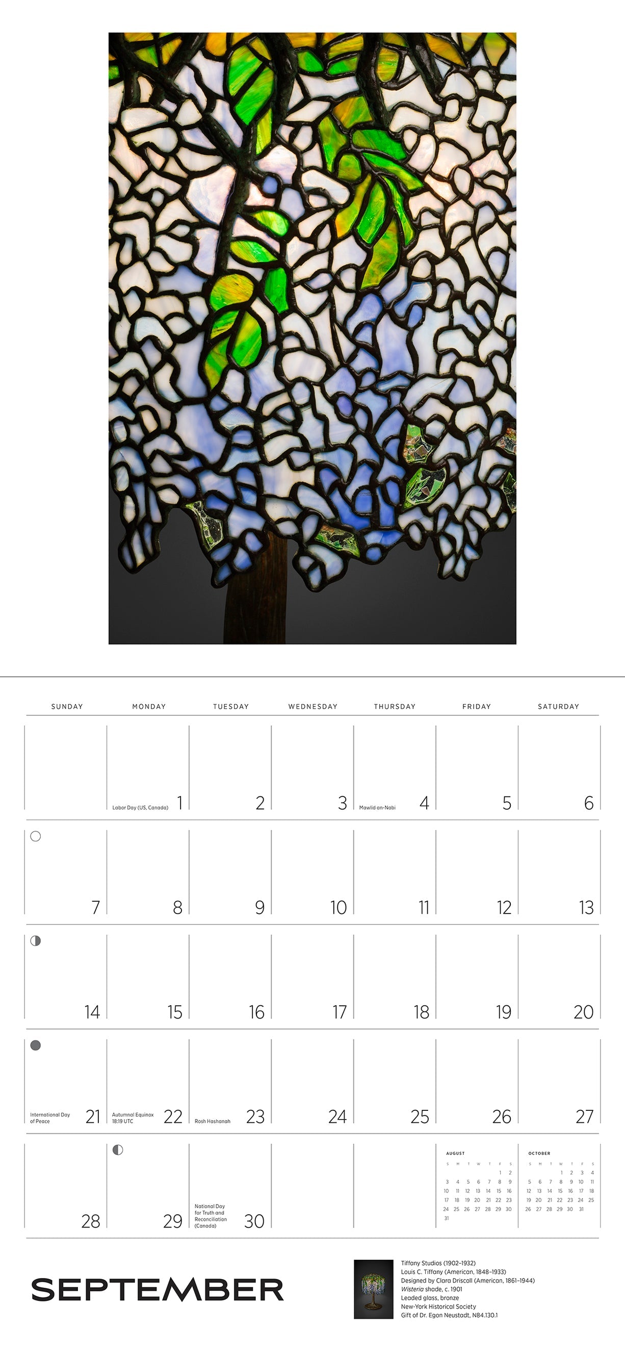 Louis C. Tiffany 2025 Wall Calendar    