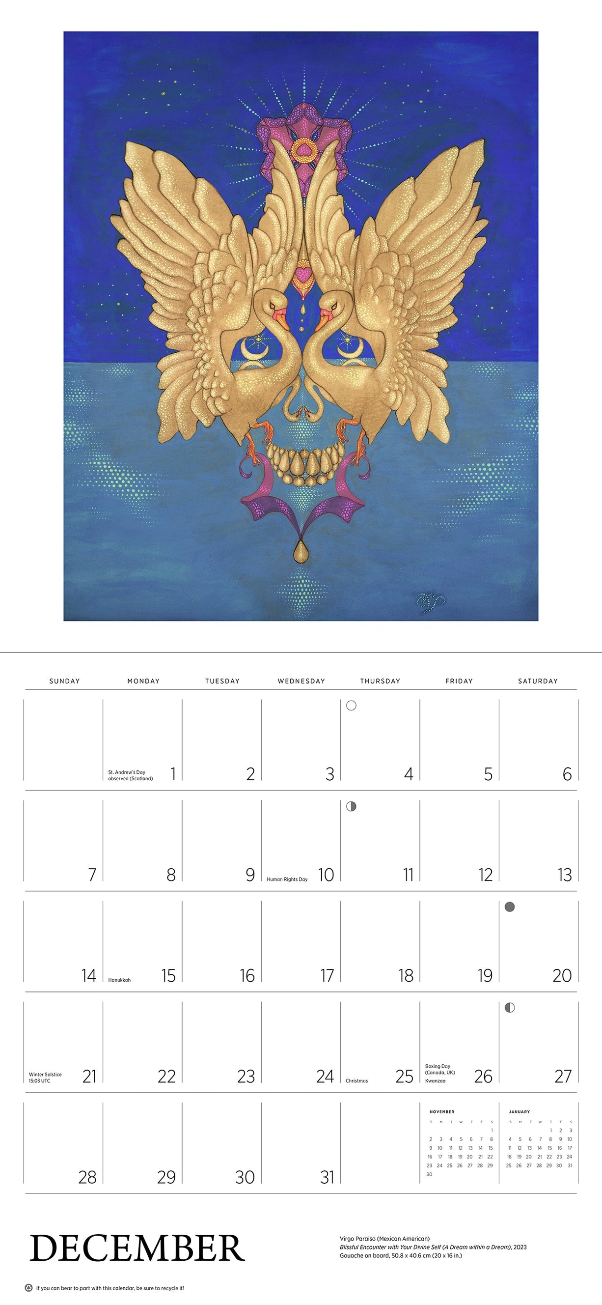 Day of The Dead: The Skull Paintings of Tino Rodriguez and Virgo Paraiso 2025 Wall Calendar    