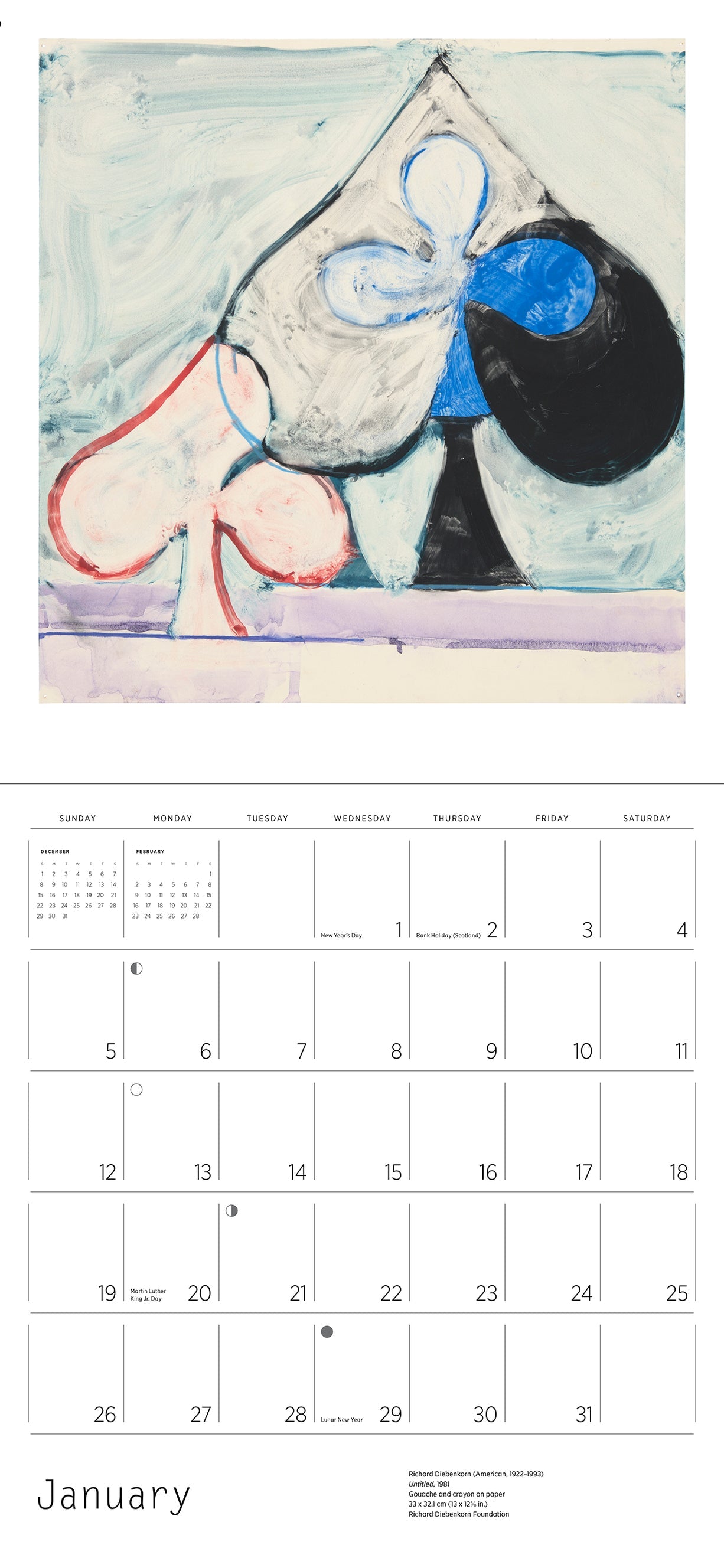 Richard Diebenkorn: Ocean Park 2025 Wall Calendar    