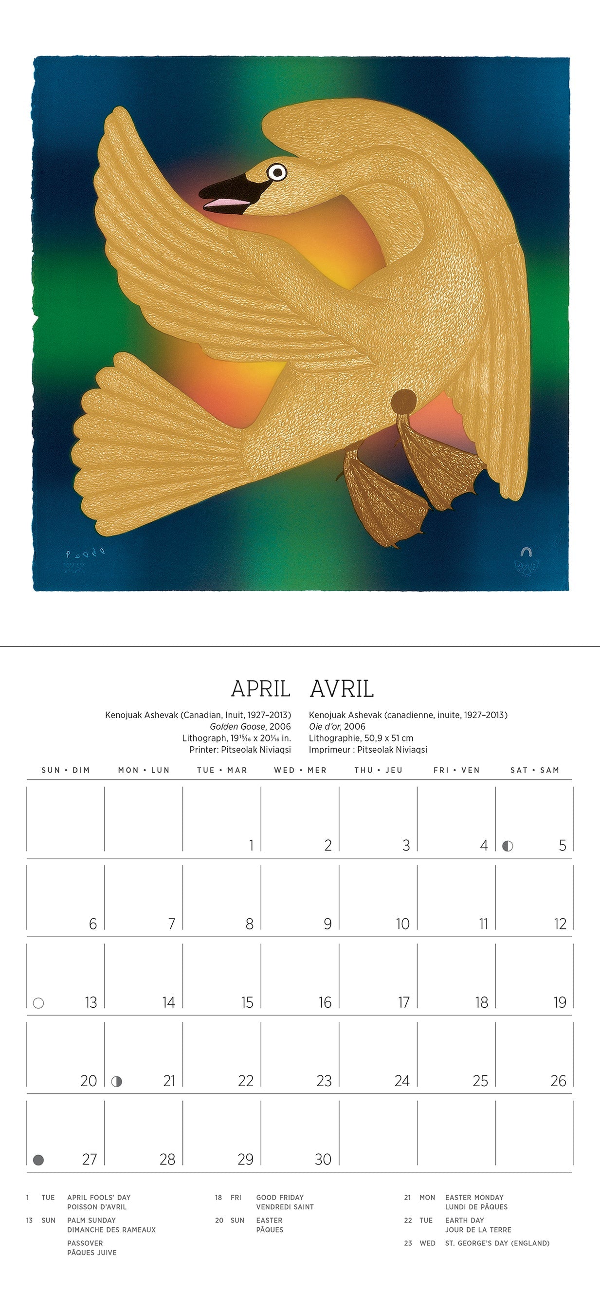 Inuit Art Kinngait 2025 Mini Wall Calendar    