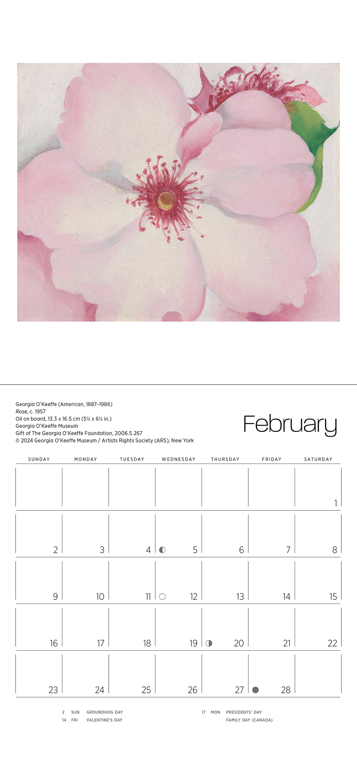 Georgia O'Keeffe 2025 Mini Wall Calendar    