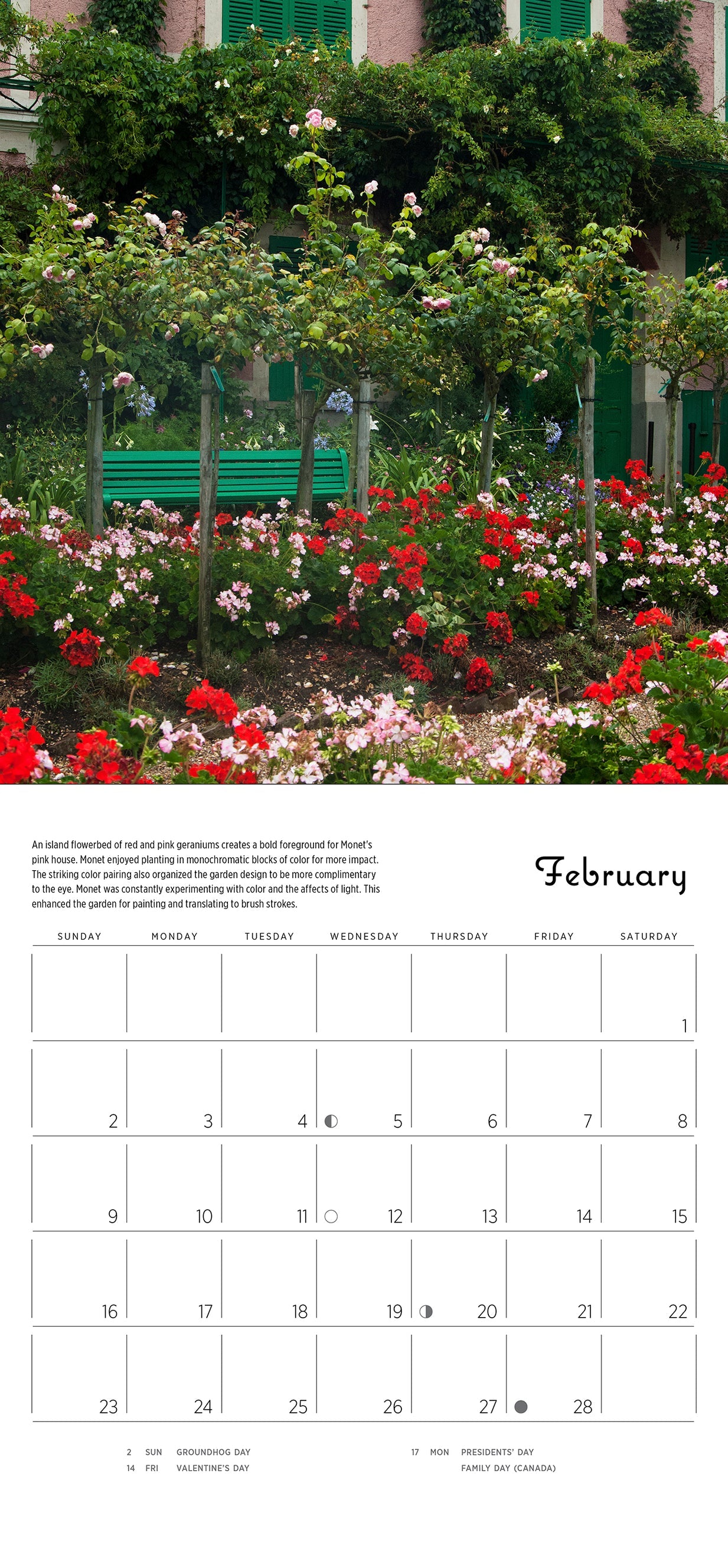 Monet's Passion The Gardens at Giverny 2025 Mini Wall Calendar    