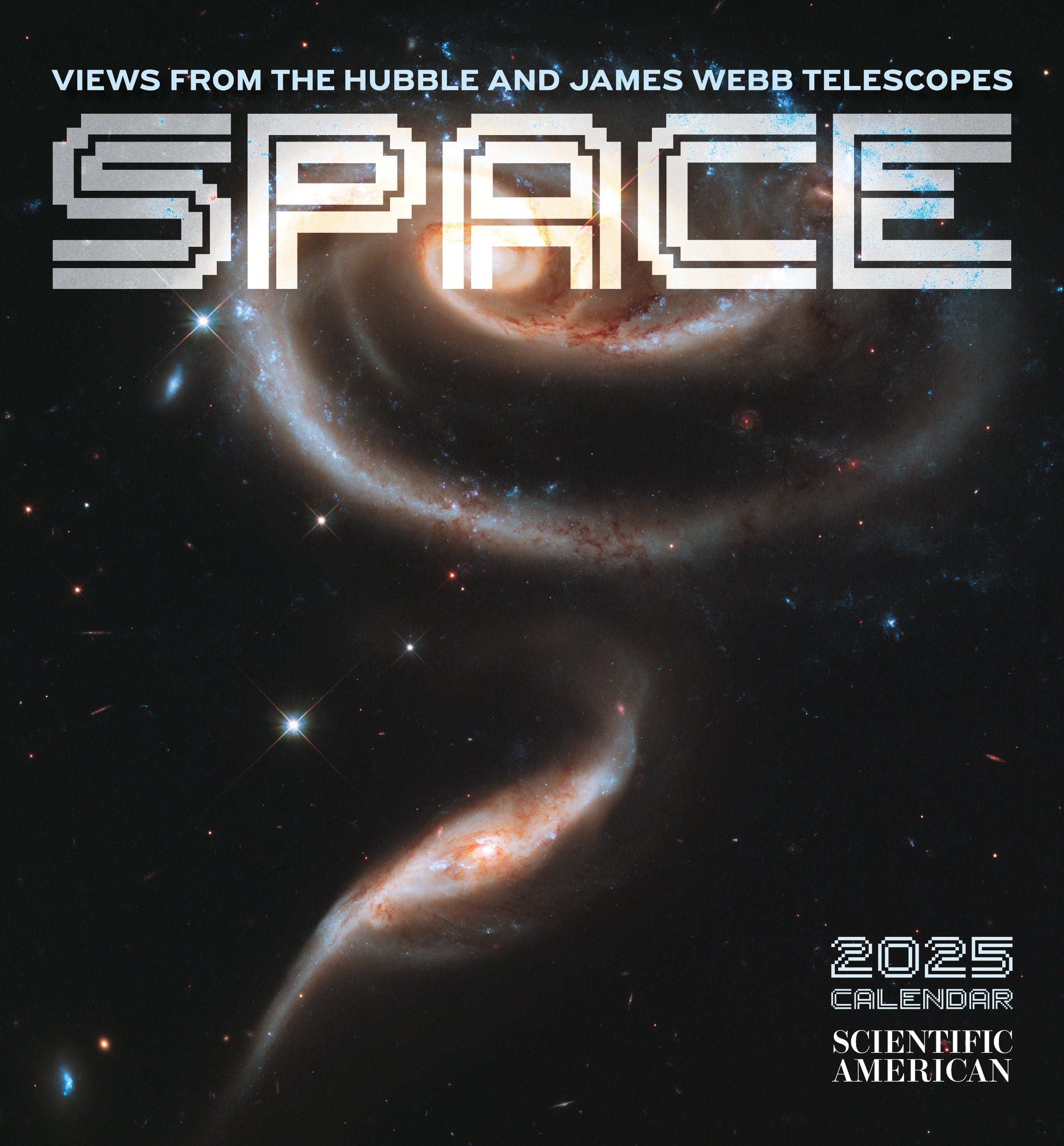 Space - Views From The Hubble and James Web Telescopes 2025 Mini Wall Calendar    