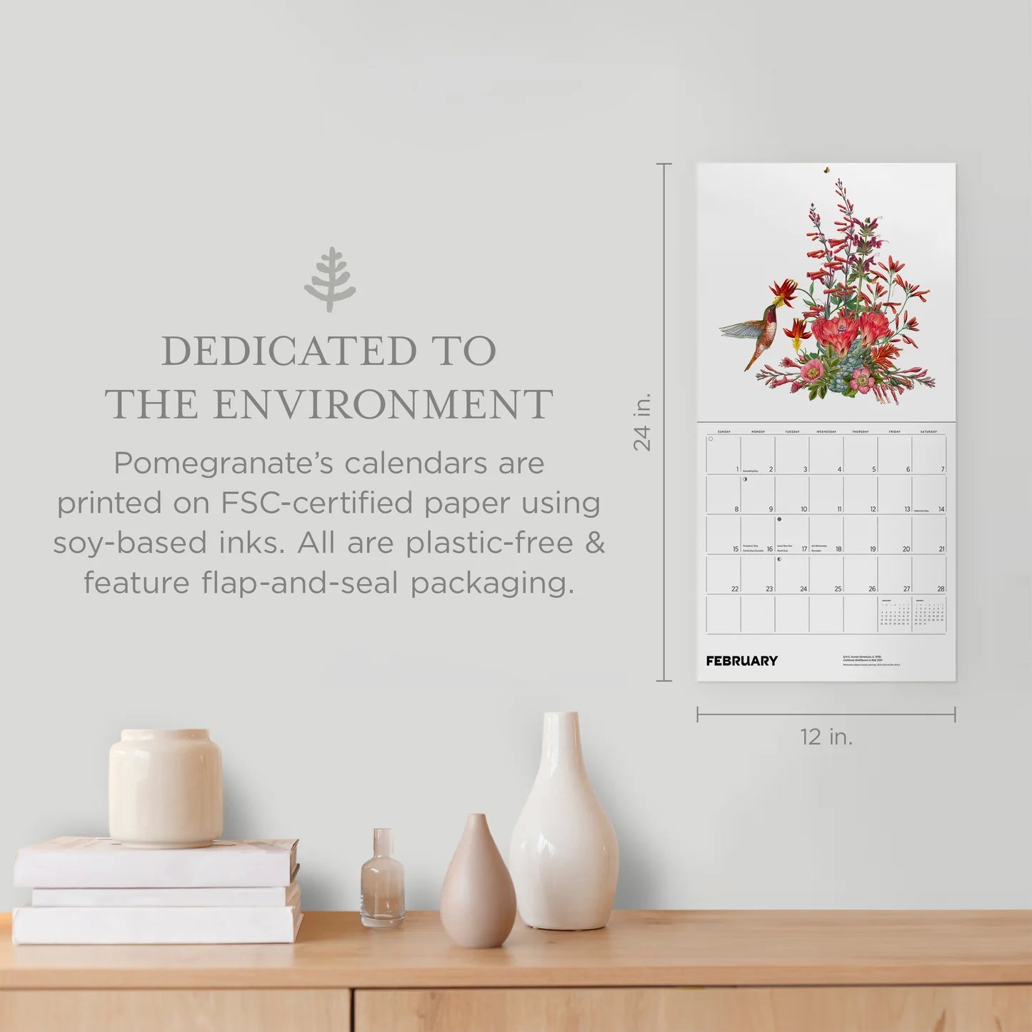 Pollinators 2026 Wall Calendar