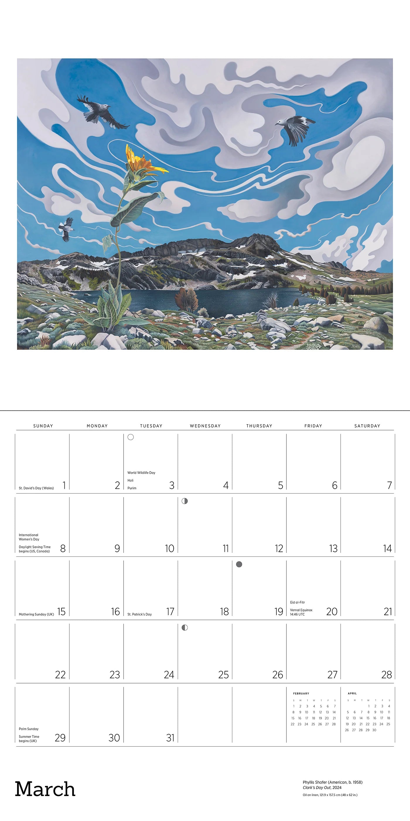 Phyllis Shafer: Nature Divine 2026 Wall Calendar