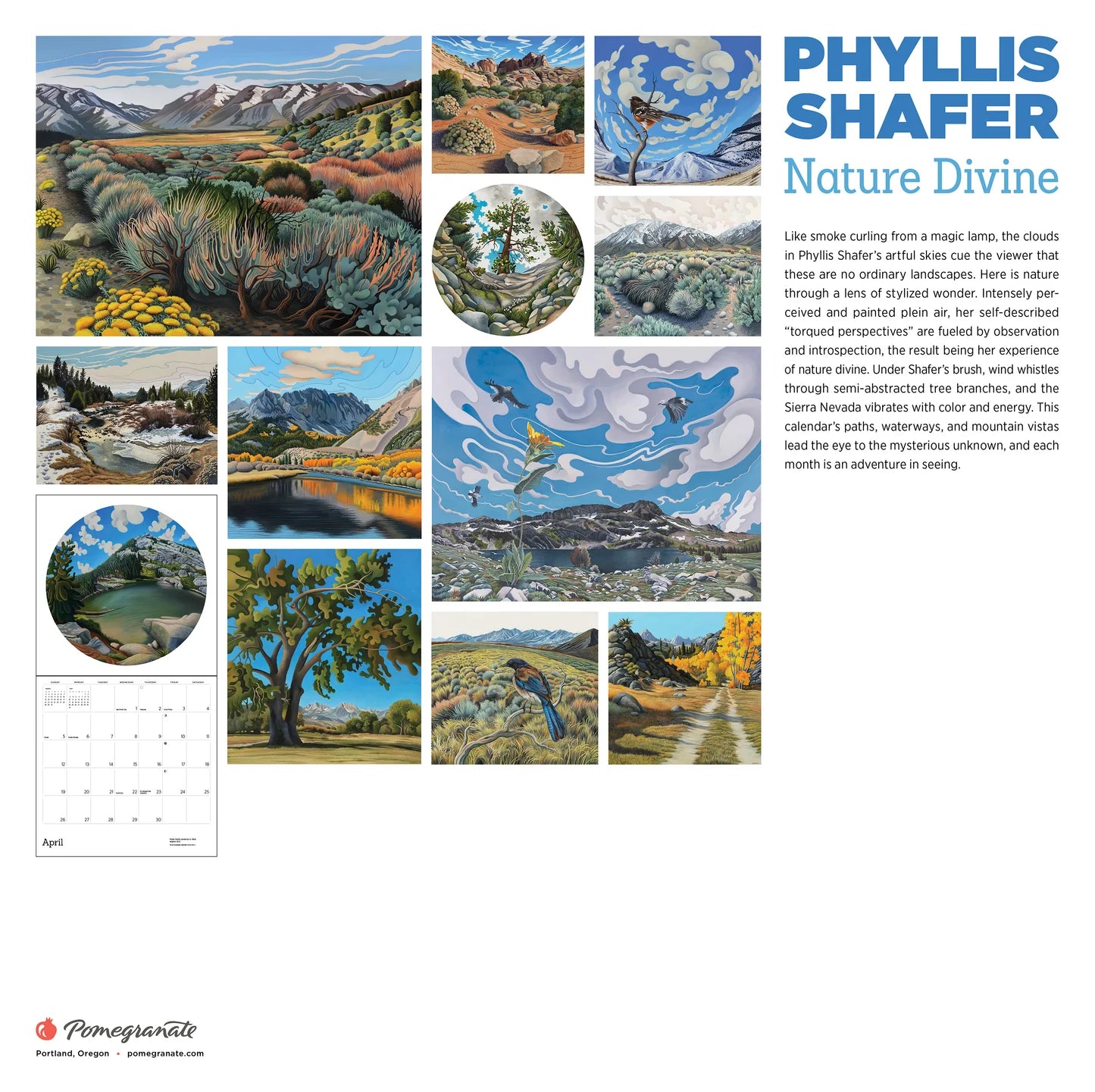 Phyllis Shafer: Nature Divine 2026 Wall Calendar