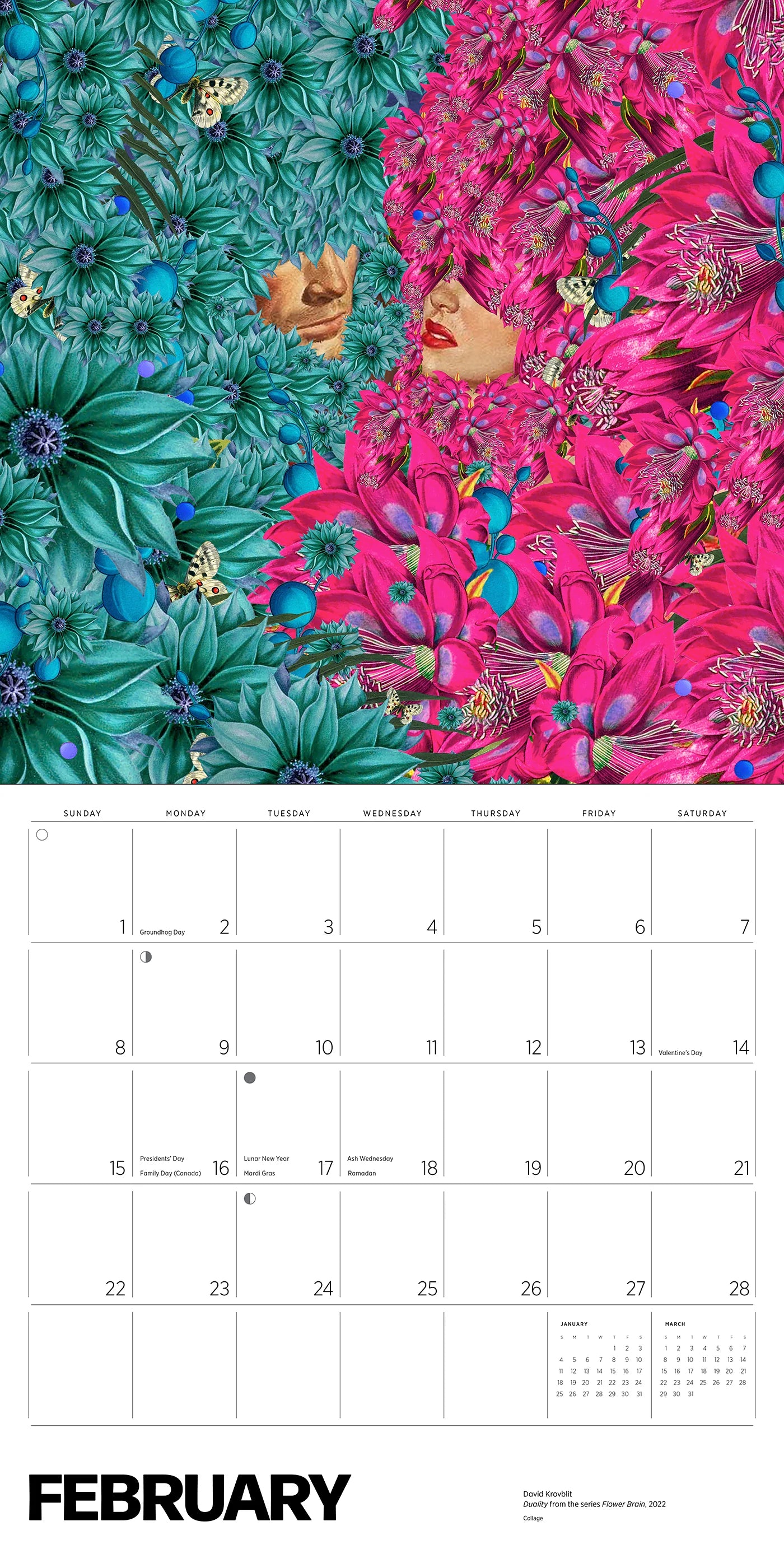 David Krovblit 2026 Wall Calendar