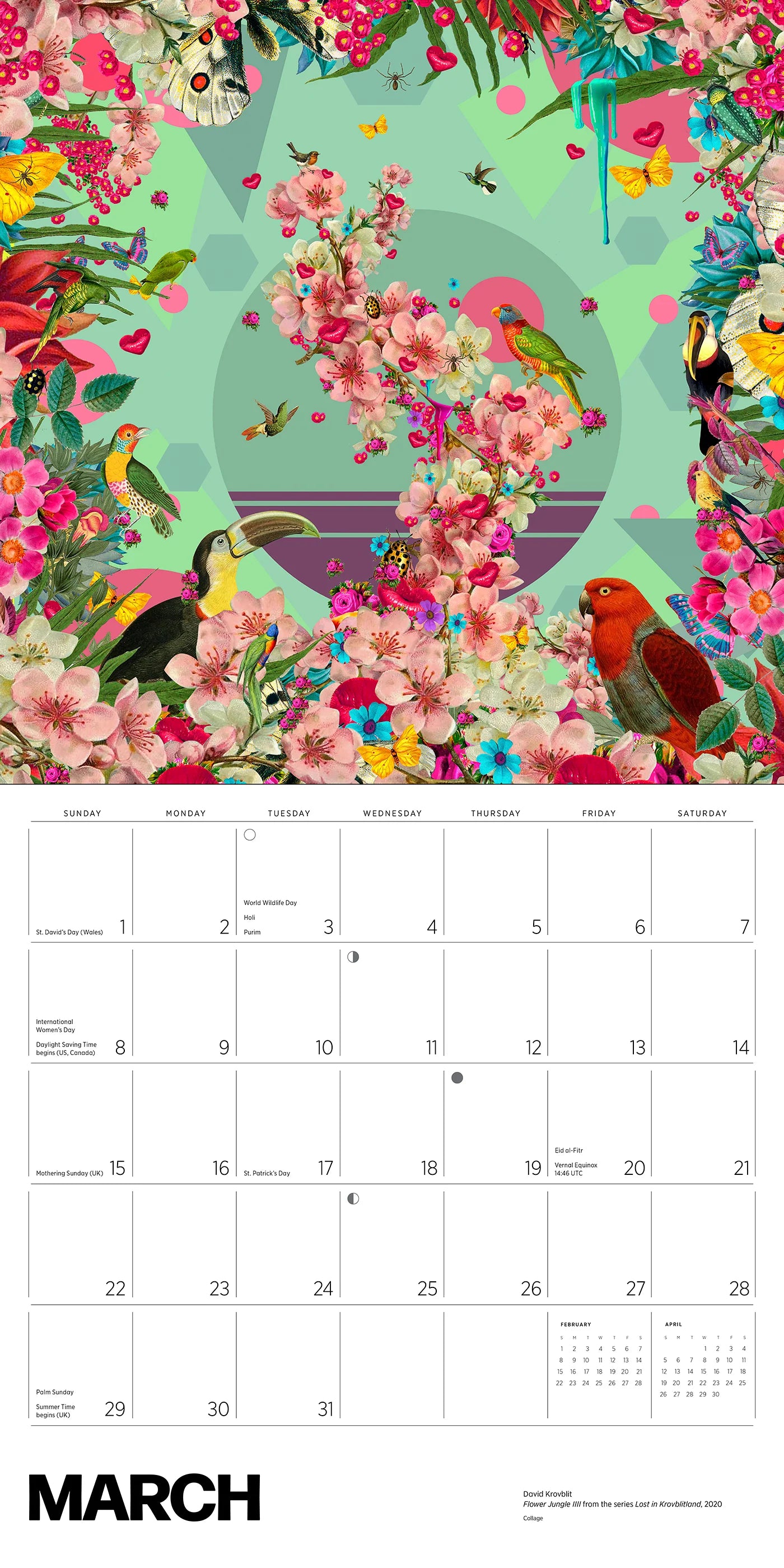 David Krovblit 2026 Wall Calendar