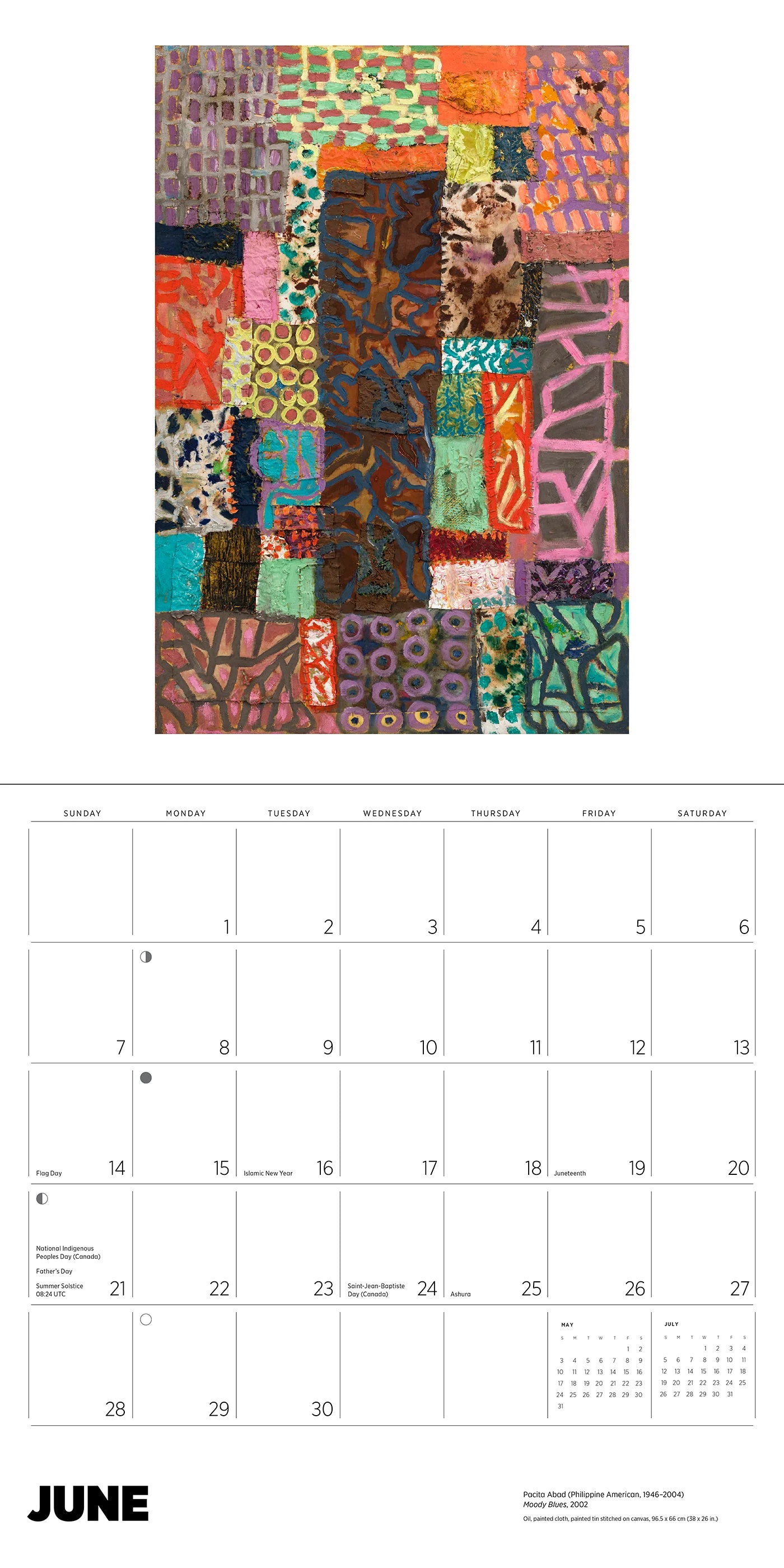 Pacita Abad 2026 Wall Calendar