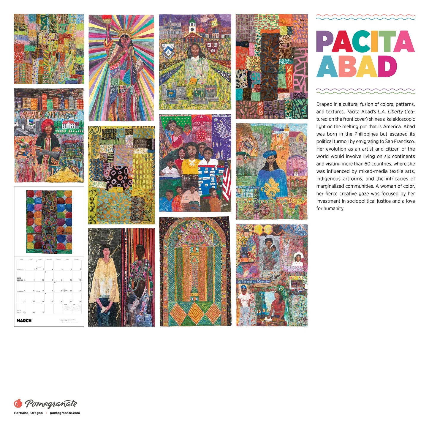 Pacita Abad 2026 Wall Calendar