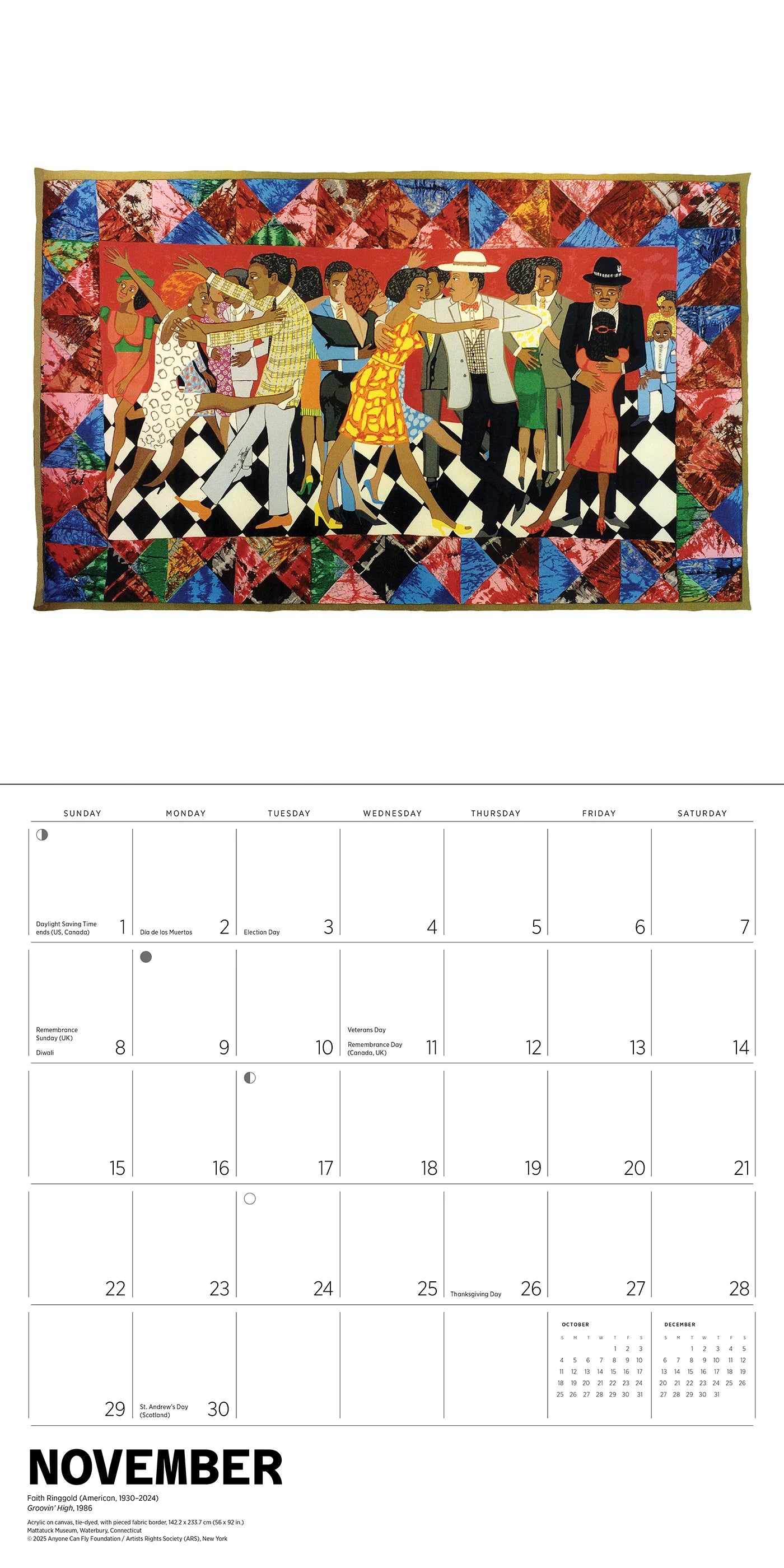 Faith Ringgold 2026 Wall Calendar