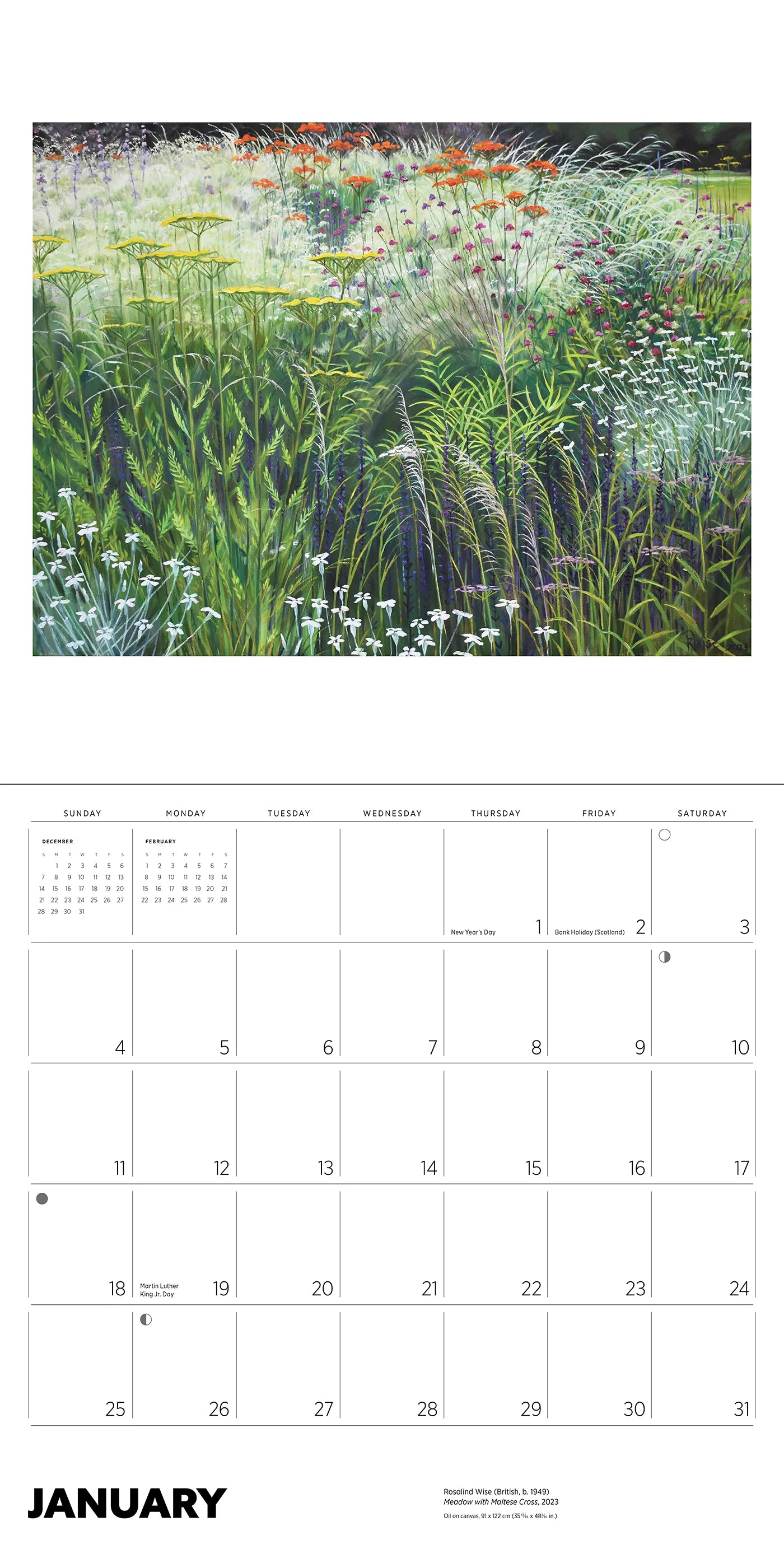 Rosalind Wise 2026 Wall Calendar