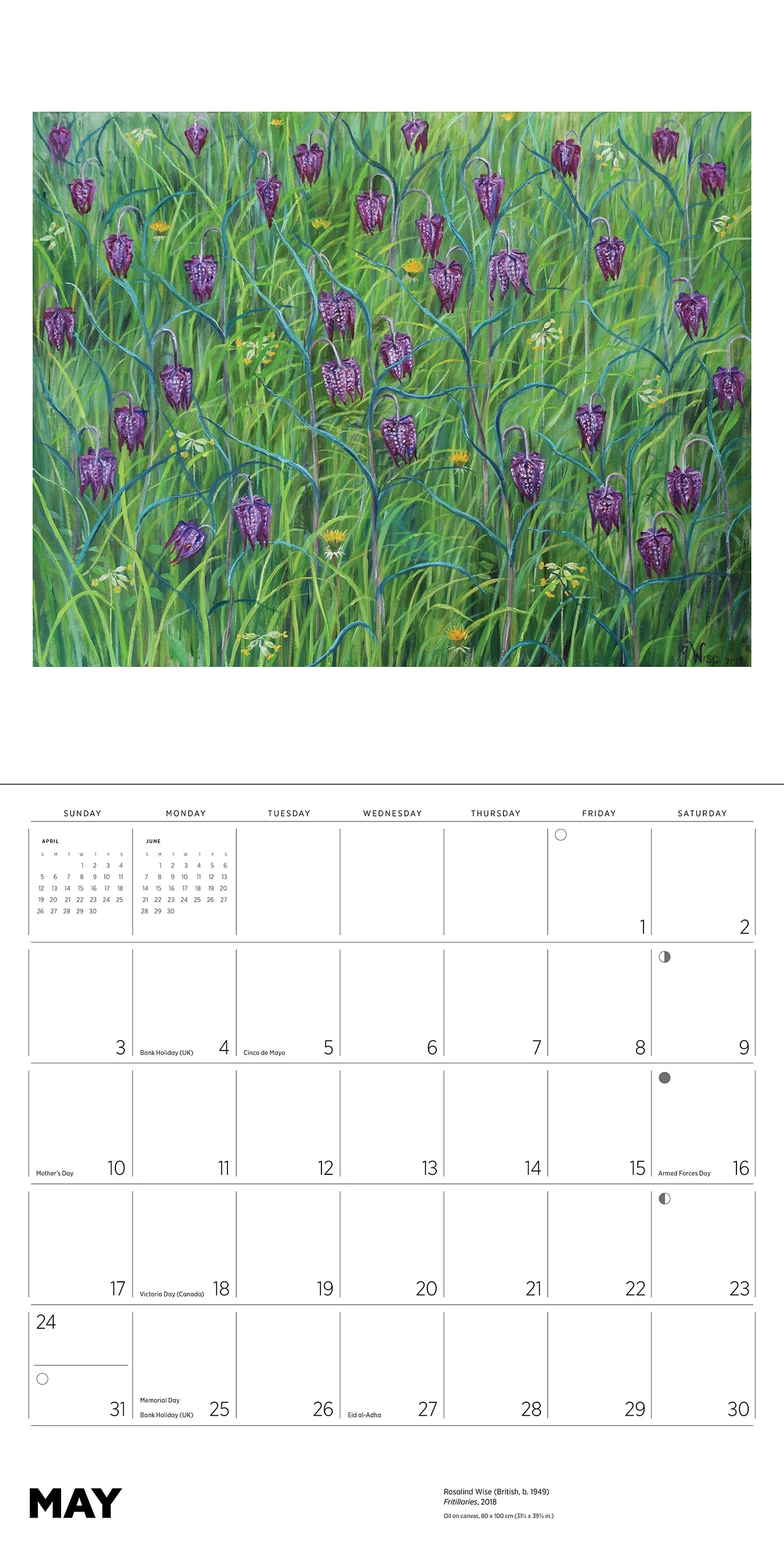 Rosalind Wise 2026 Wall Calendar