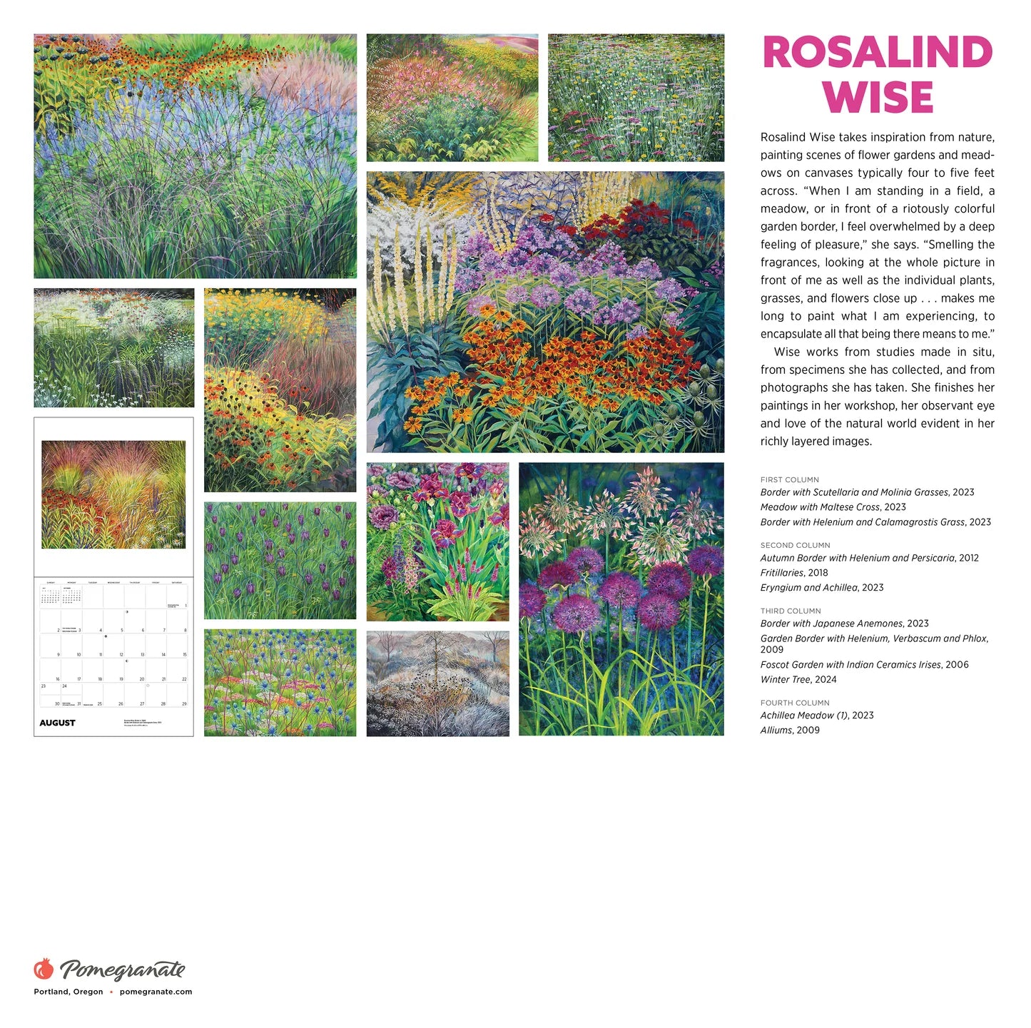 Rosalind Wise 2026 Wall Calendar