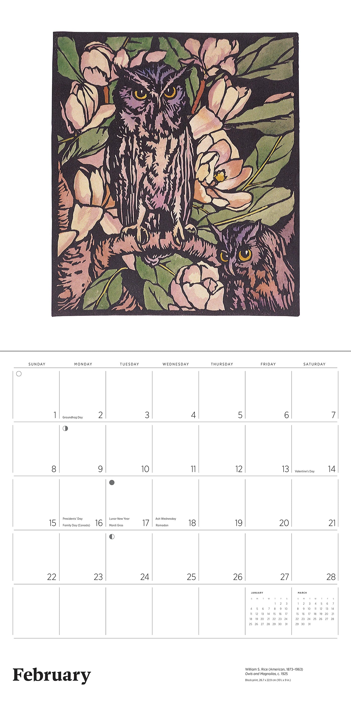 Arts & Crafts Block Prints by William S. Rice