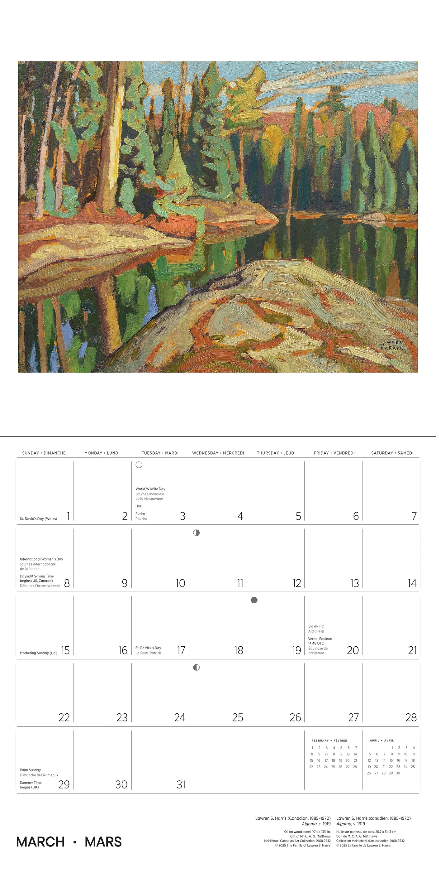 Lawren S. Harris 2026 Wall Calendar