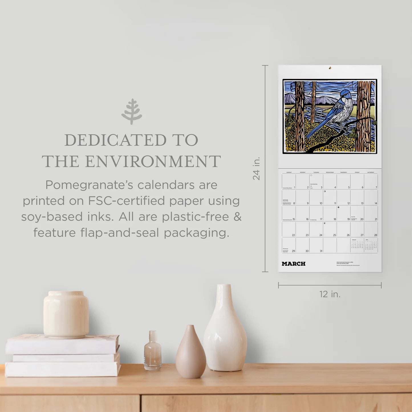 Molly Hashimoto Birds 2026 Wall Calendar