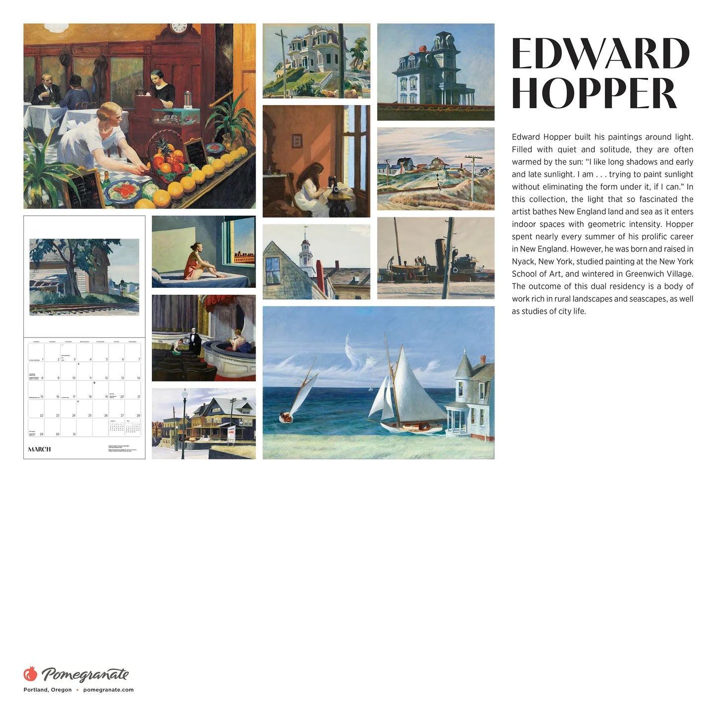 Edward Hopper 2026 Wall Calendar