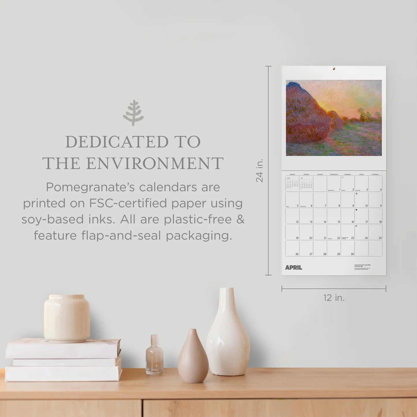 Claude Monet 2026 Wall Calendar