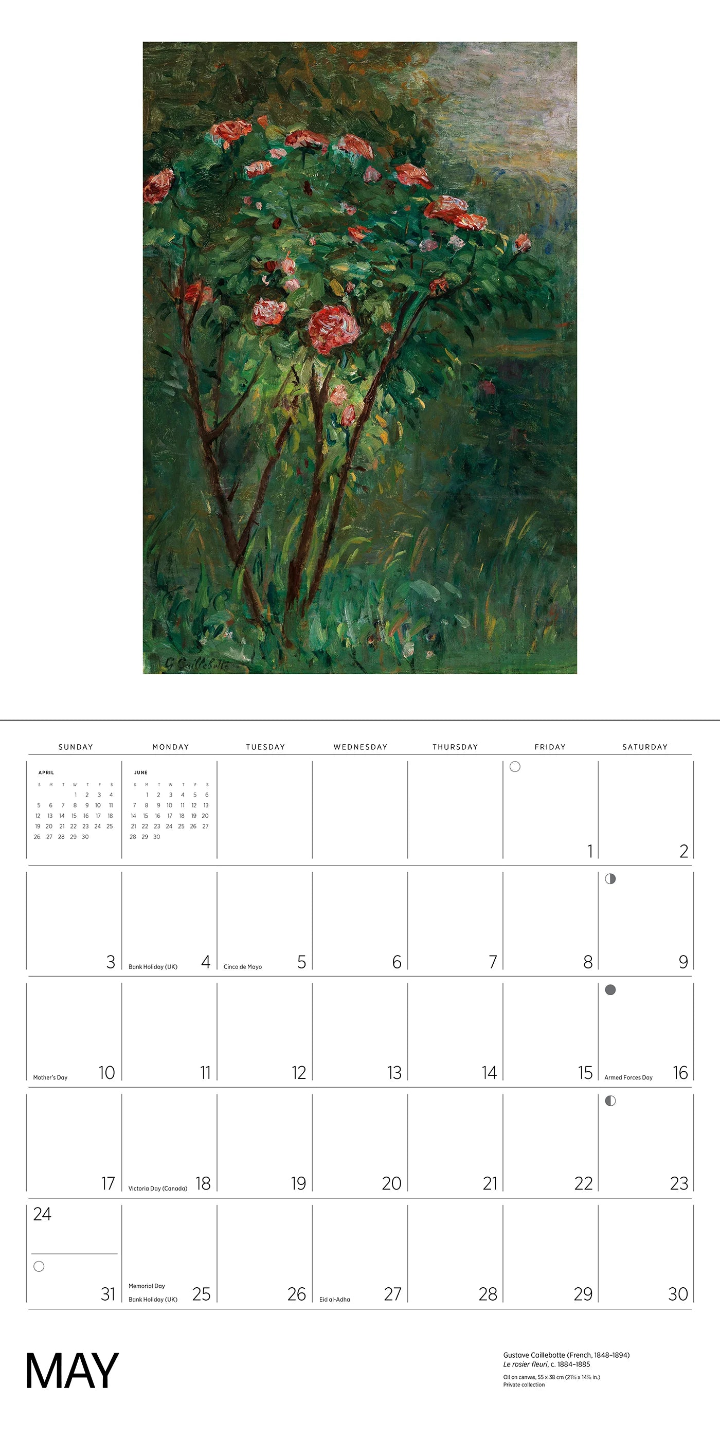Garden of The Impressionists 2026 Wall Calendar