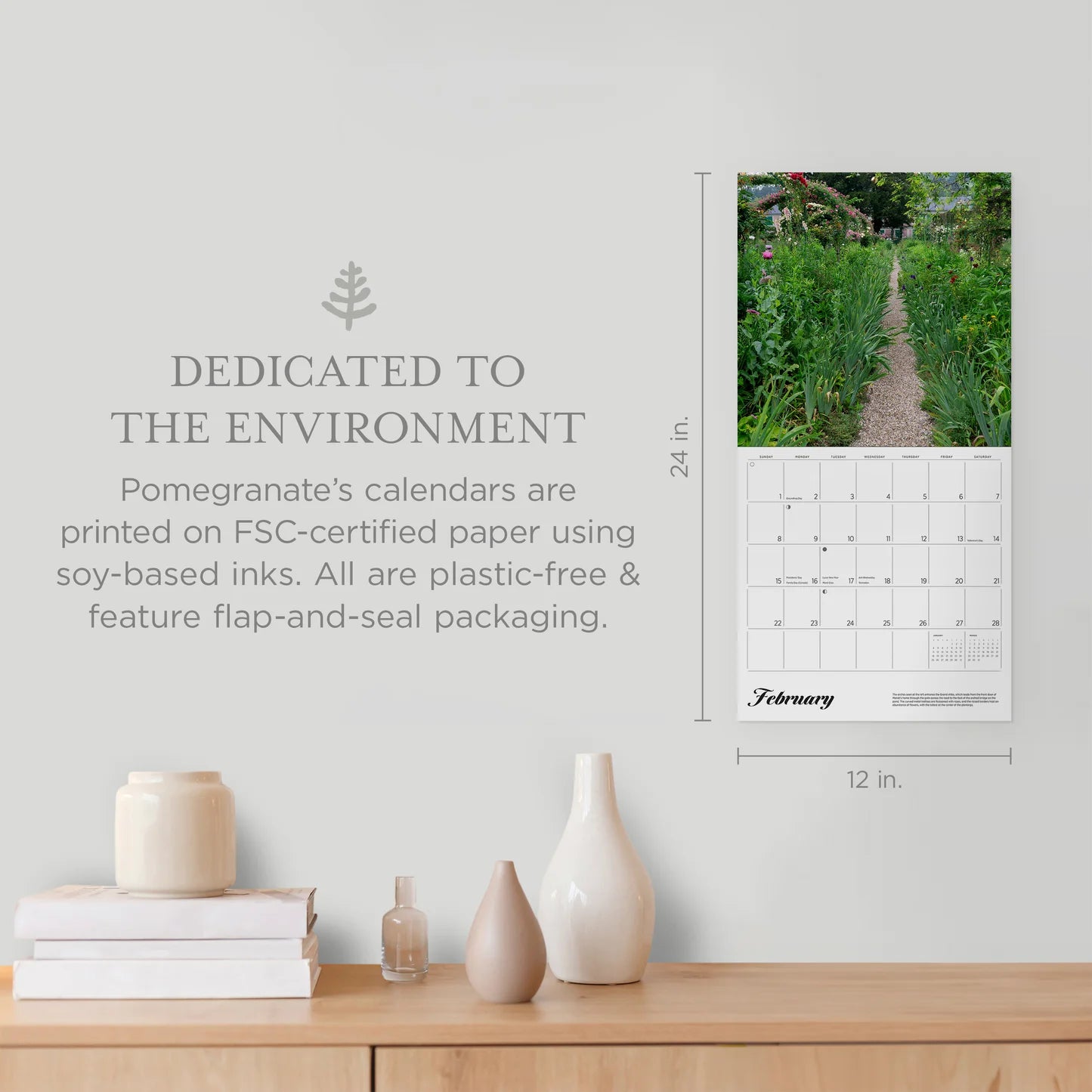 Monet's Passion: The Gardens at Giverny 2026 Wall Calendar