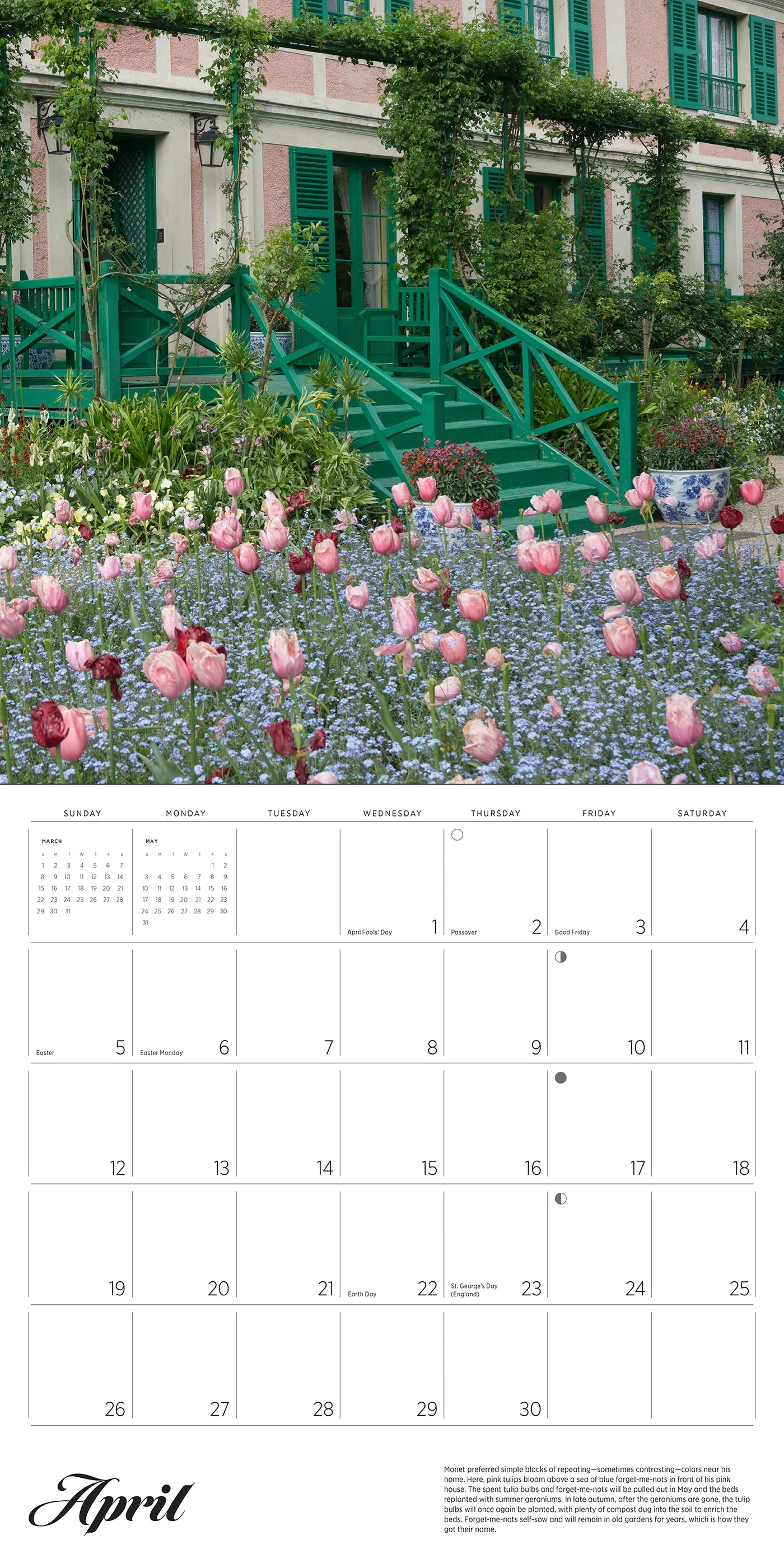 Monet's Passion: The Gardens at Giverny 2026 Wall Calendar