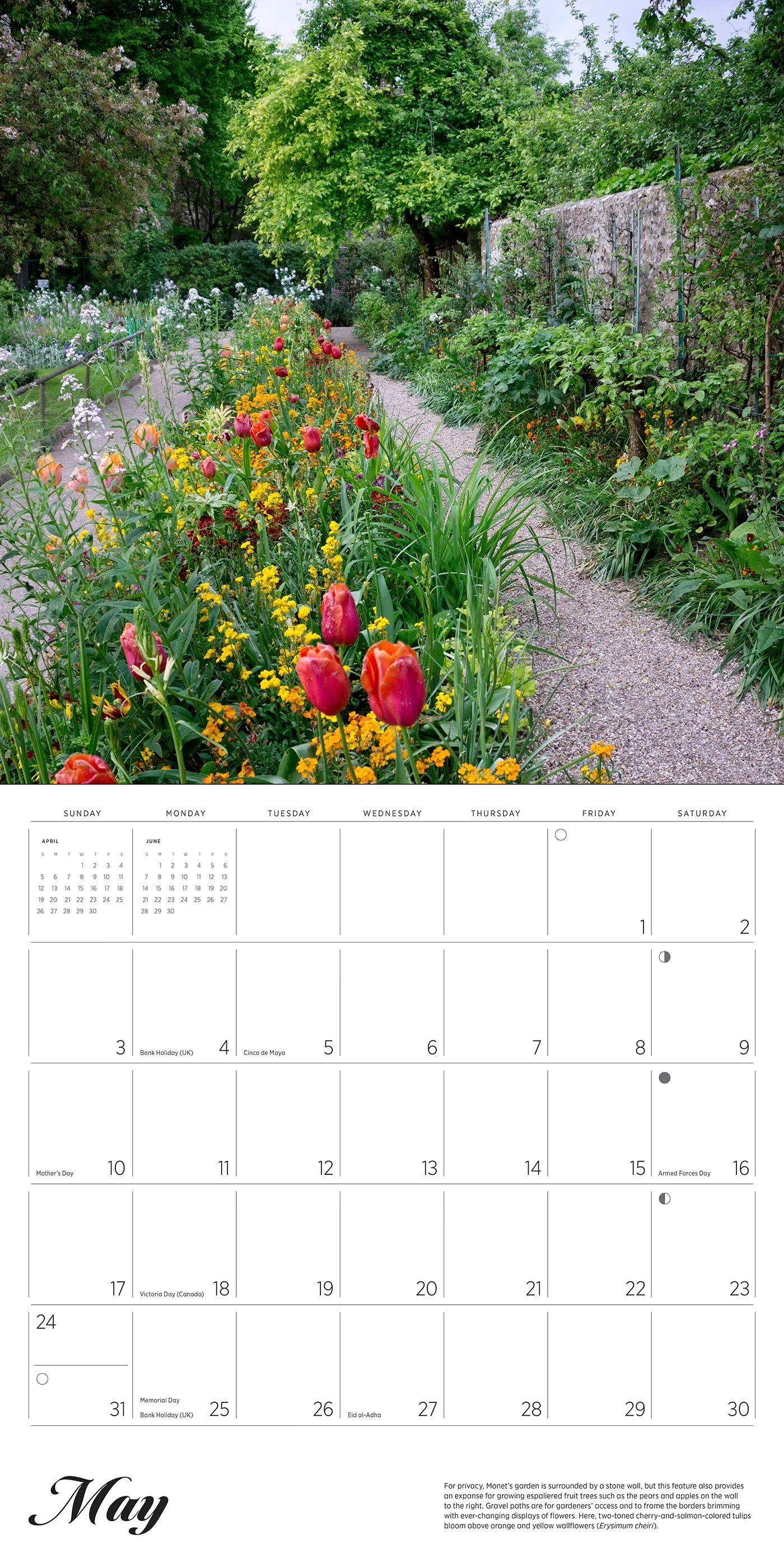 Monet's Passion: The Gardens at Giverny 2026 Wall Calendar