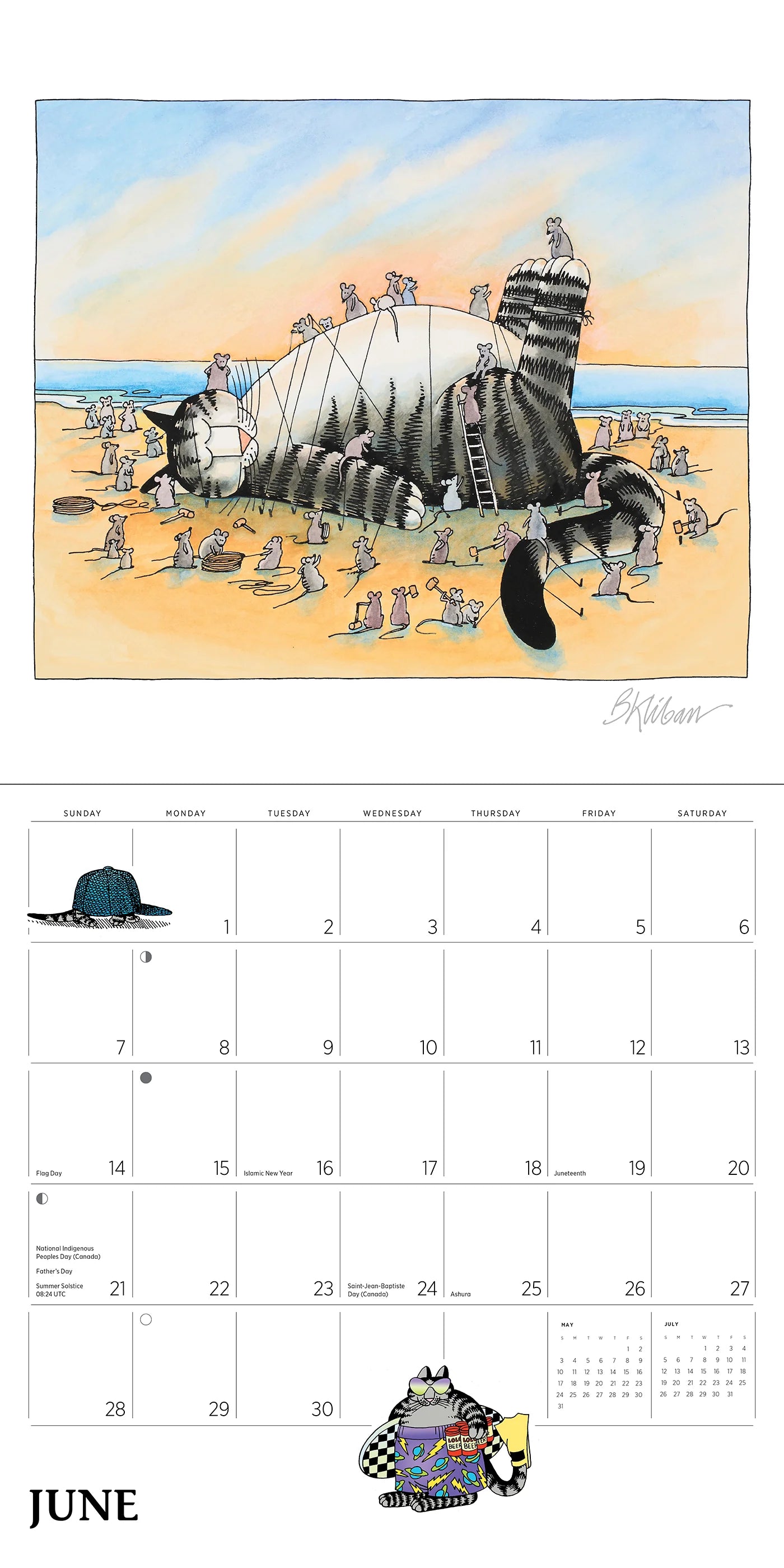 B. Kliban 2026 Cat Calendar