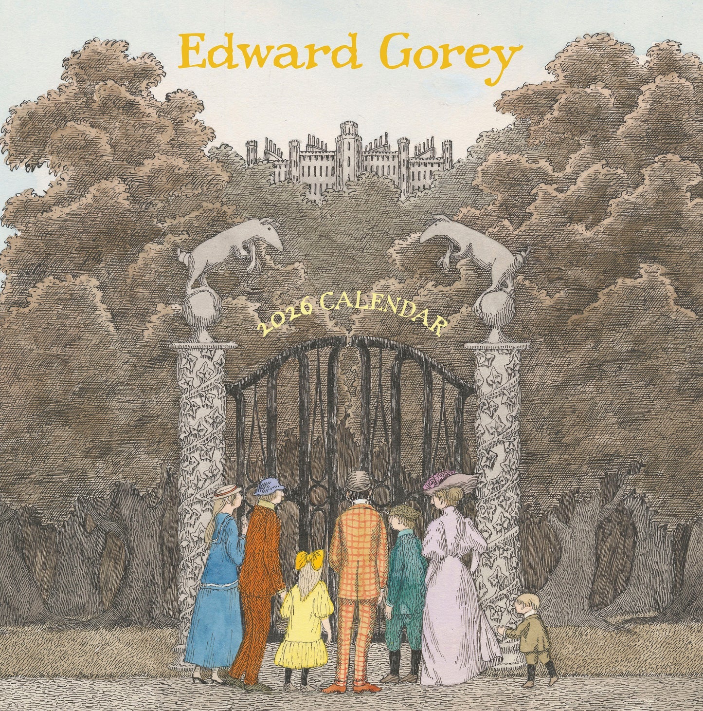 Edward Gorey 2026 Wall Calendar