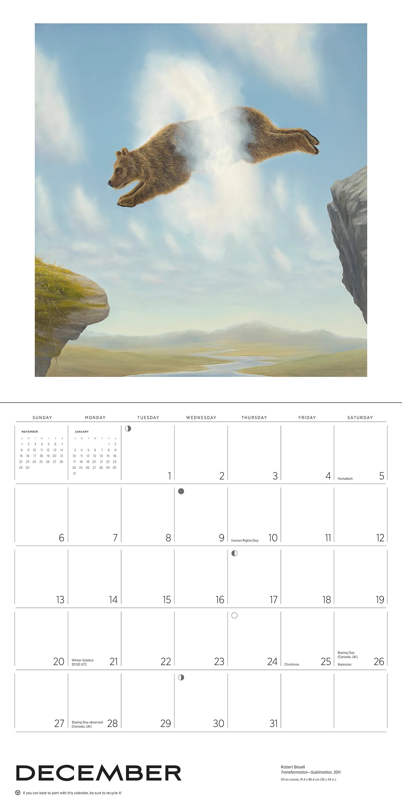 Spirit: The Paintings of Robert Bissell 2026 Wall Calendar