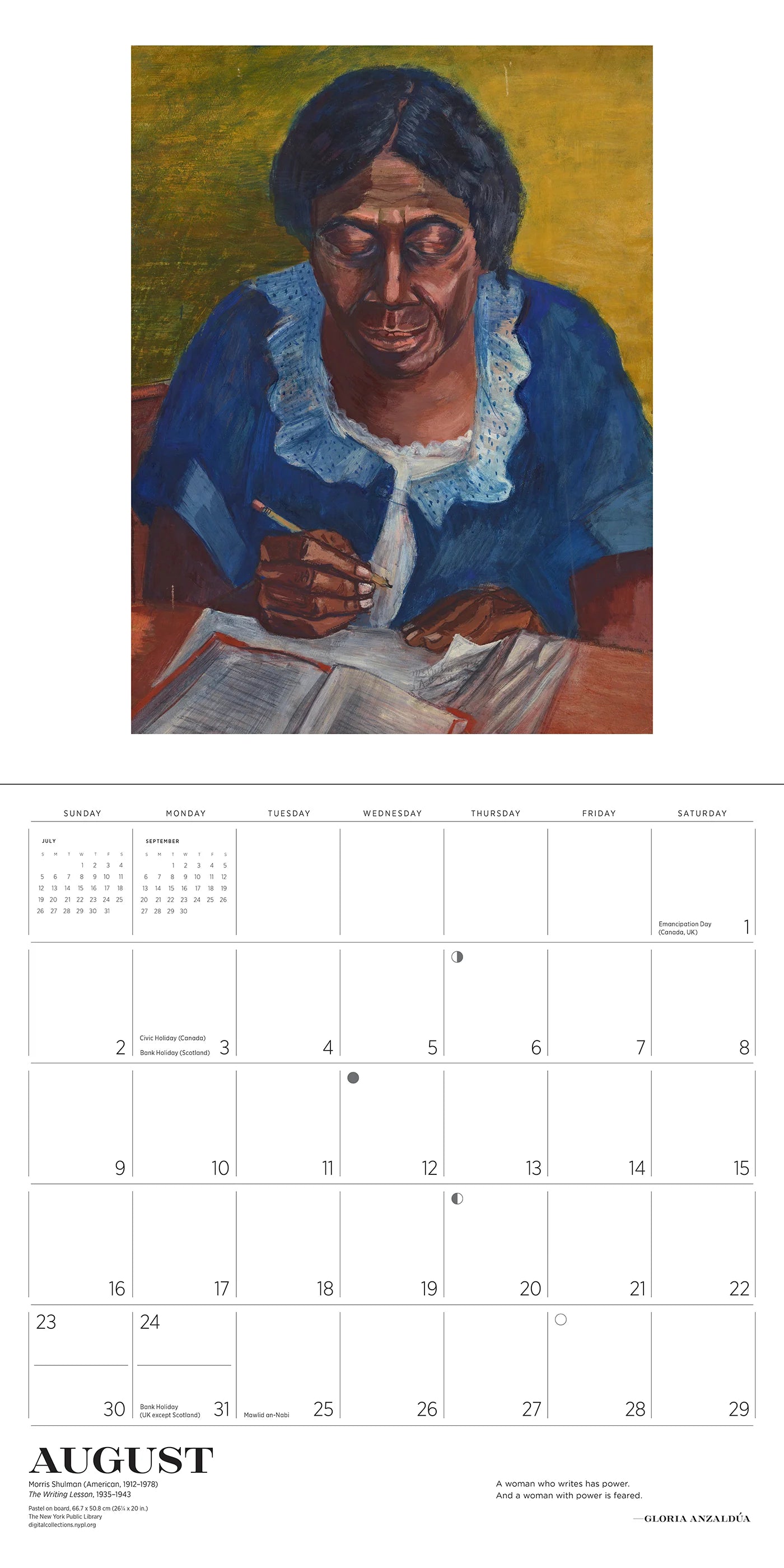 The Reading Woman 2026 Wall Calendar
