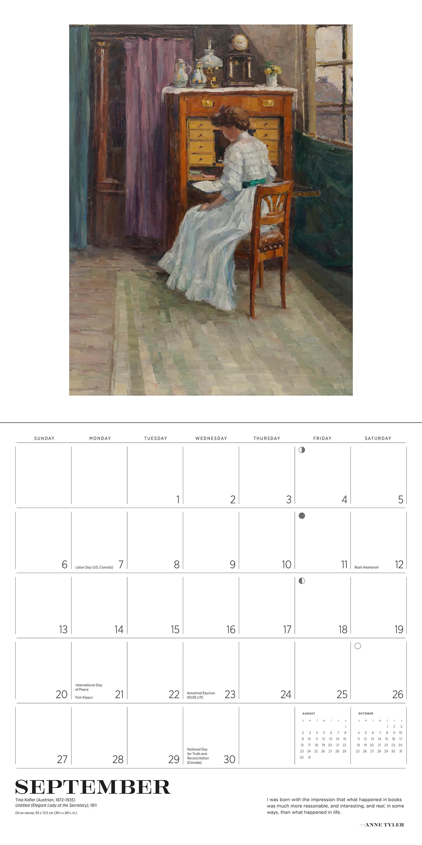 The Reading Woman 2026 Wall Calendar