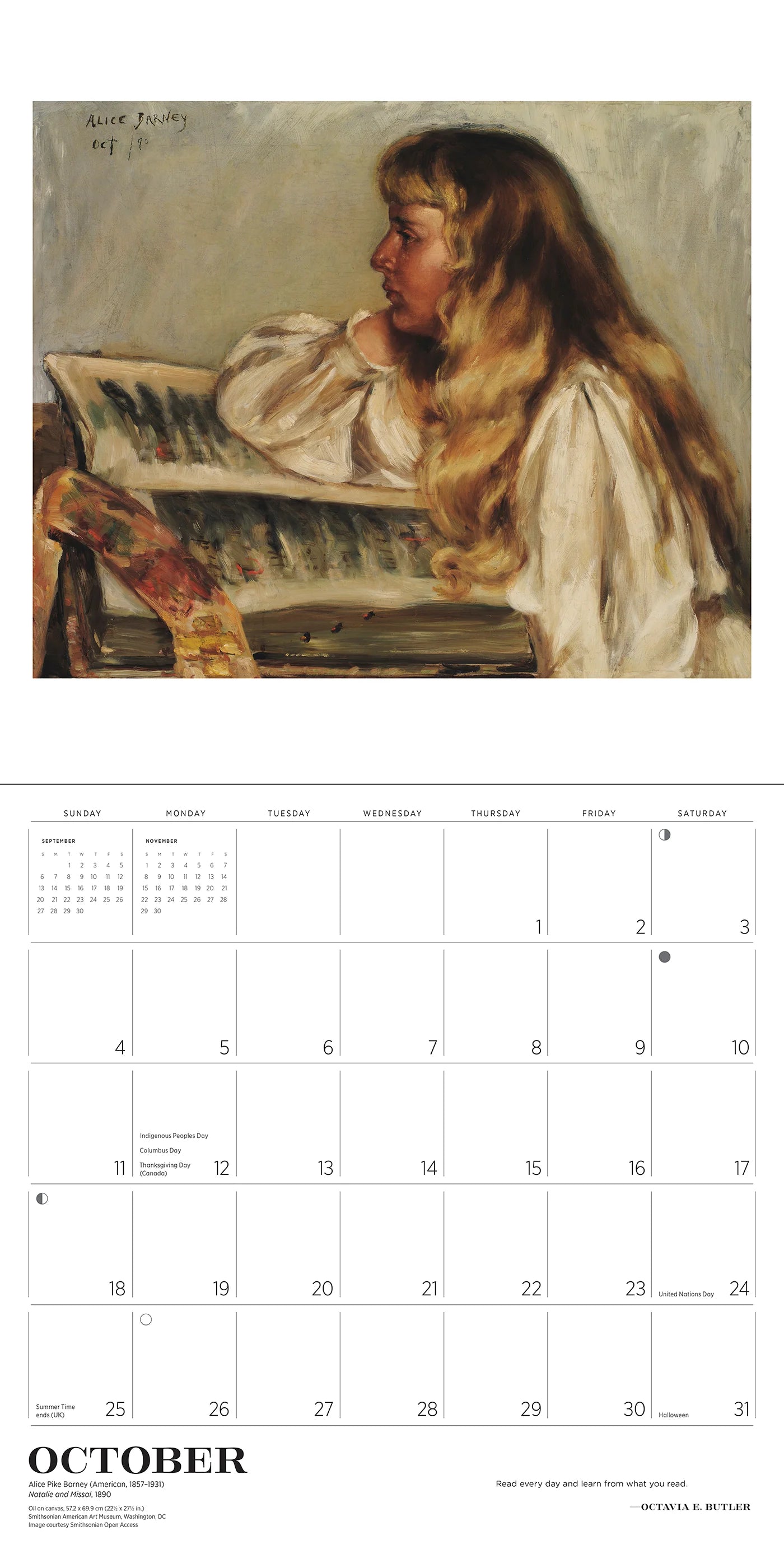 The Reading Woman 2026 Wall Calendar