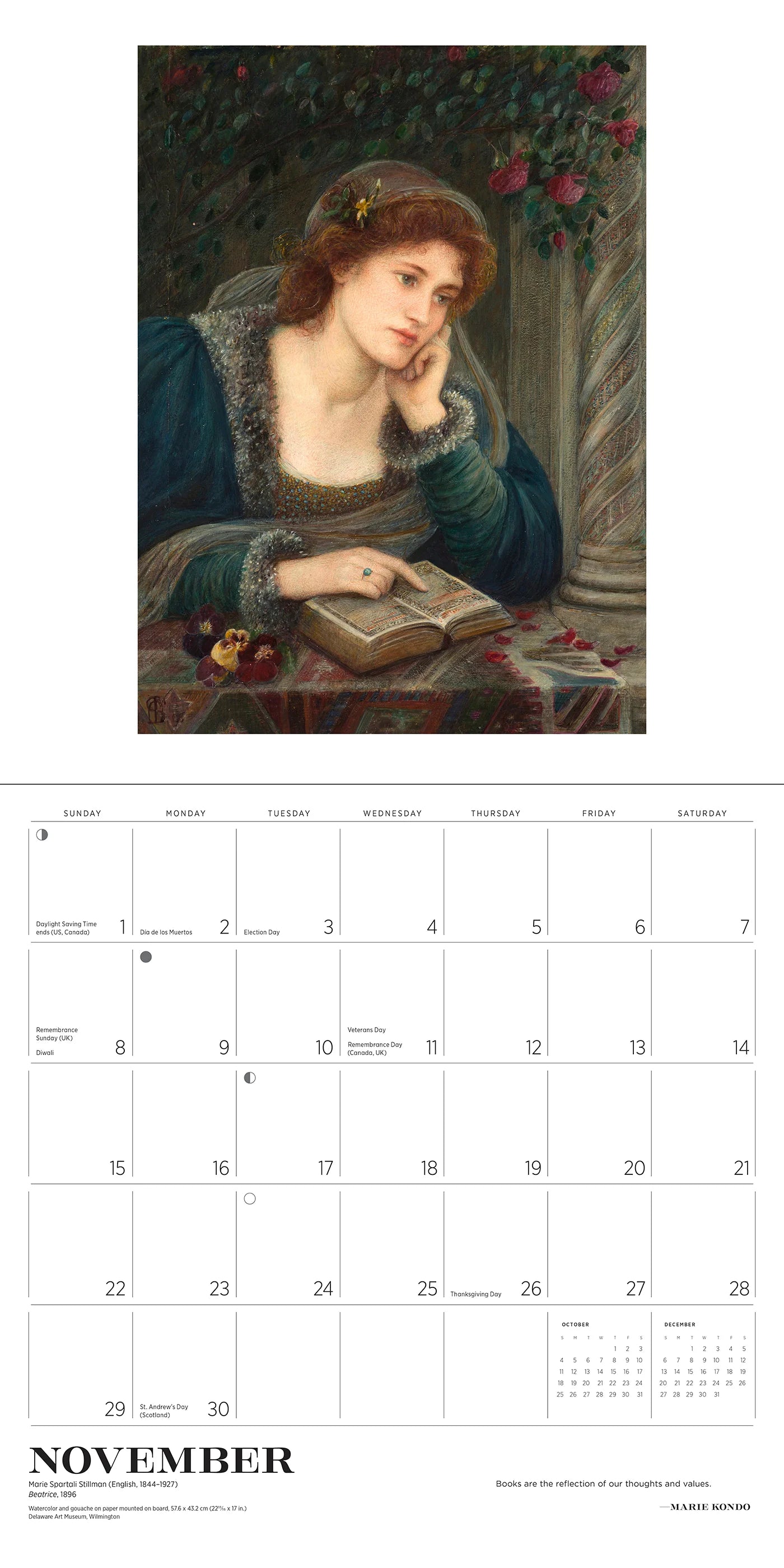The Reading Woman 2026 Wall Calendar