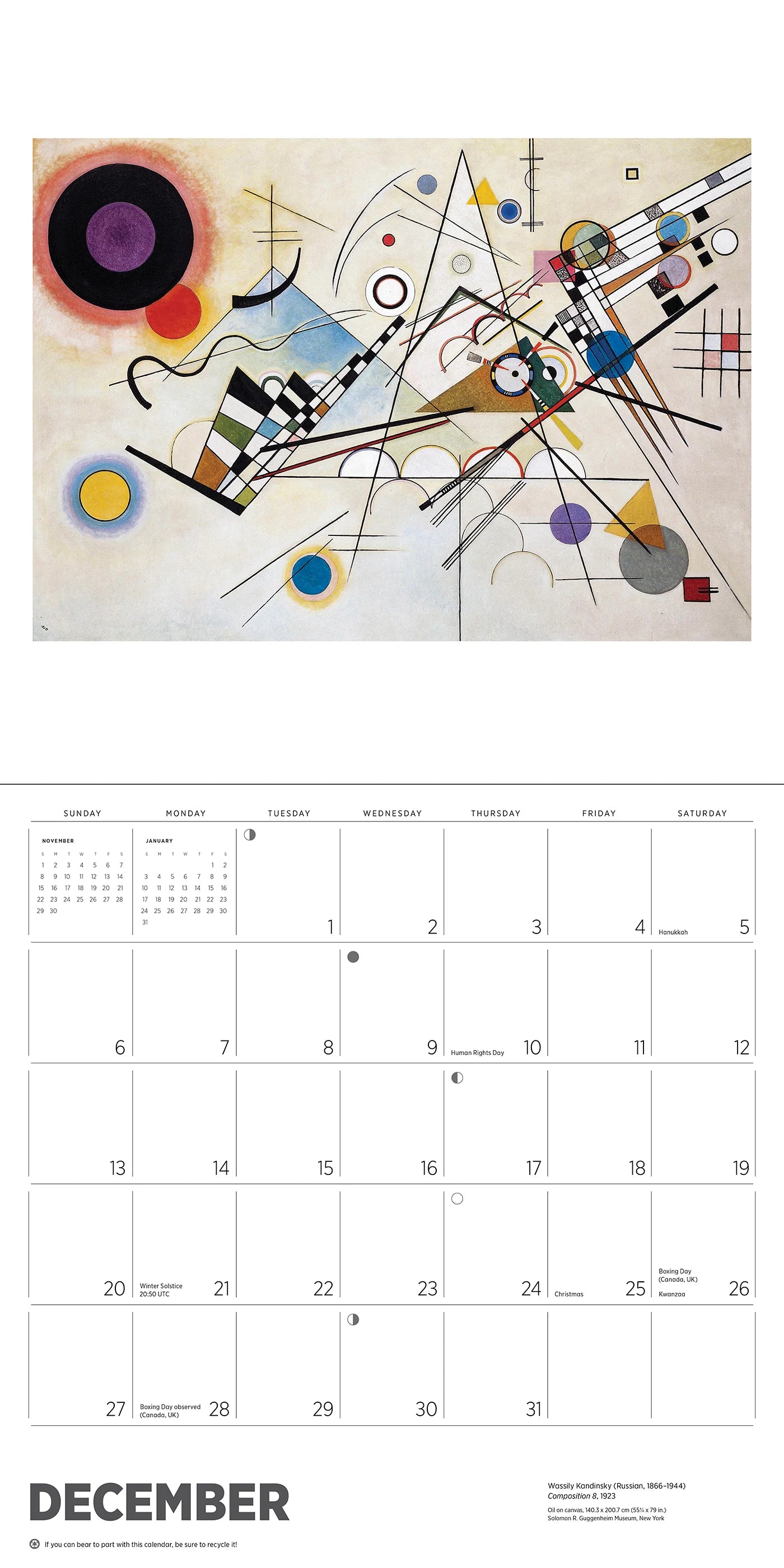 Kandinsky 2026 Wall Calendar
