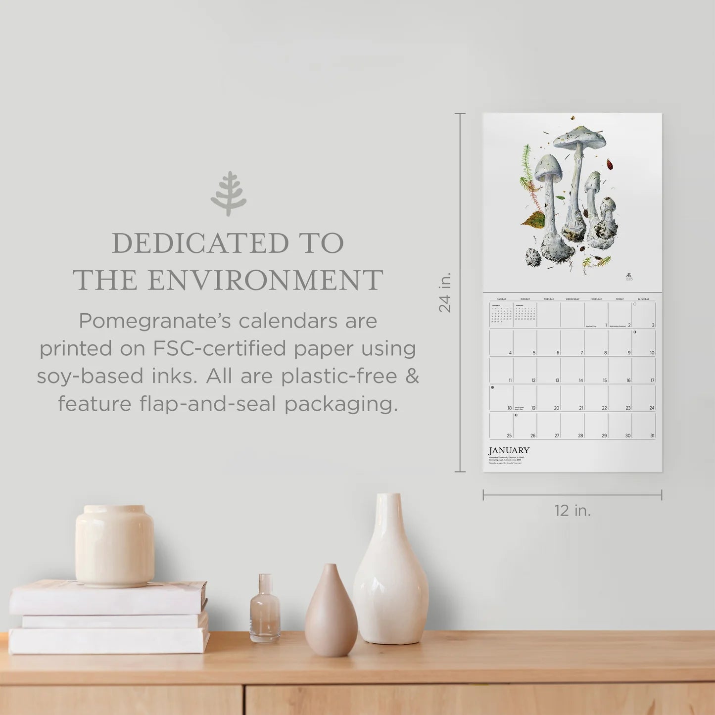 Mushrooms: Alexander Viazmensky 2026 Wall Calendar
