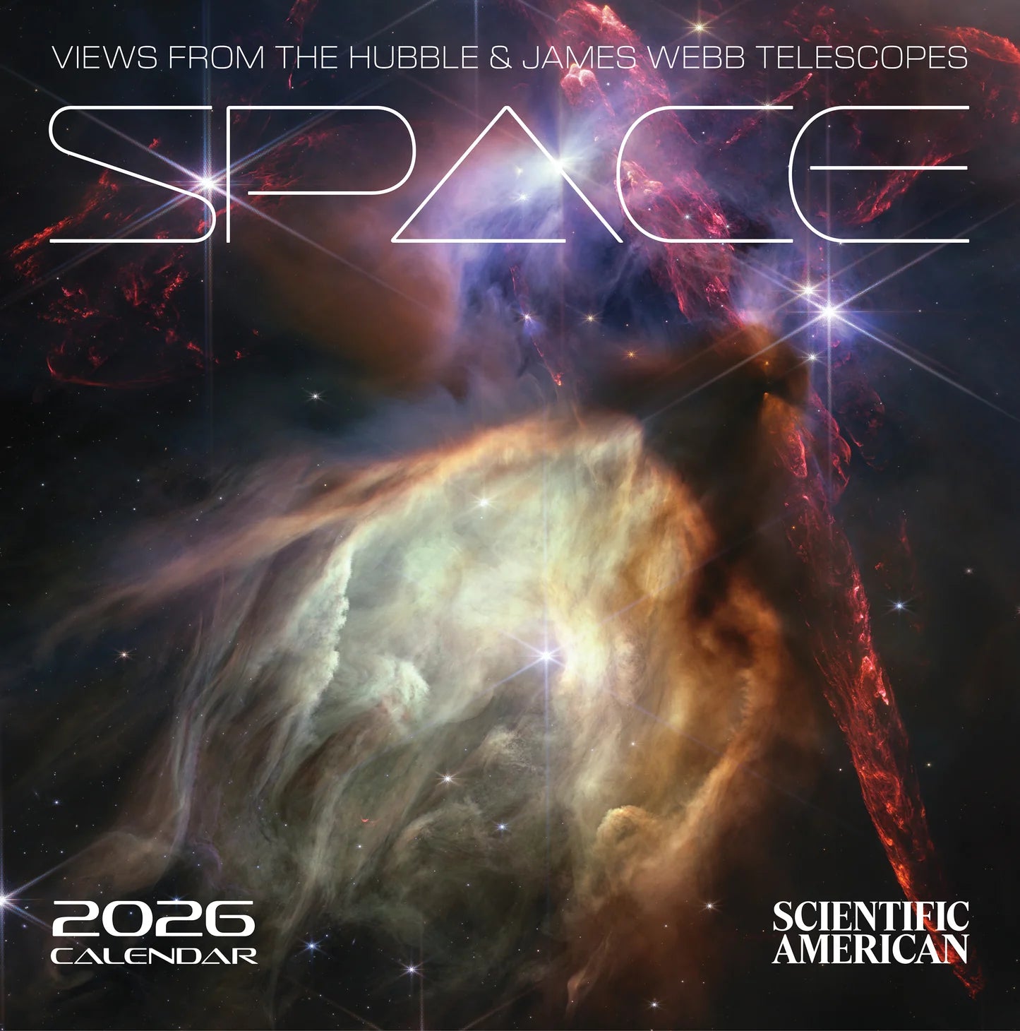 Space: Views From The Hubble & James Webb Telescope 2026 Wall Calendar