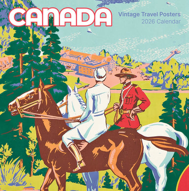 Canada Vintage Travel Posters 2026 Wall Calendar