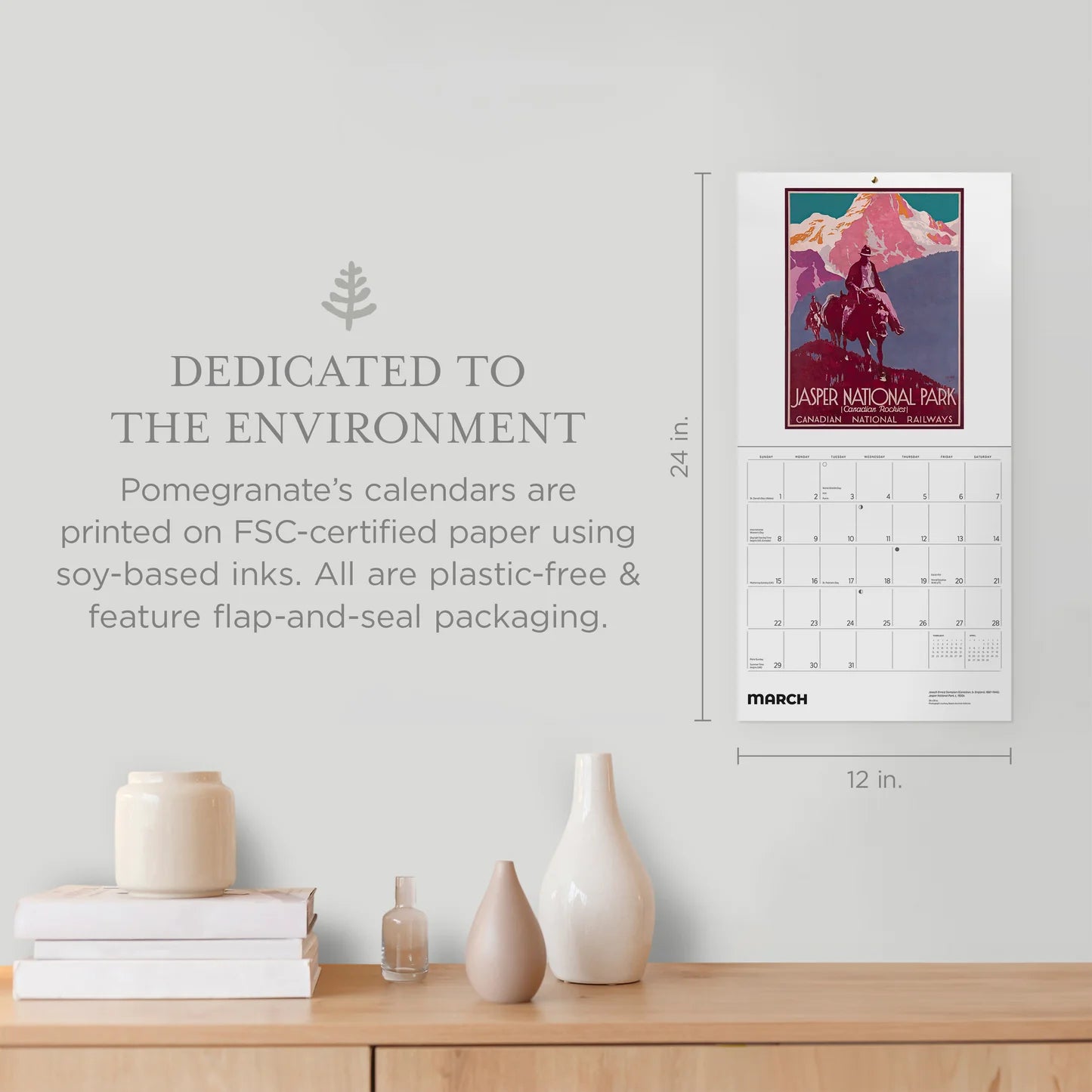 Canada Vintage Travel Posters 2026 Wall Calendar