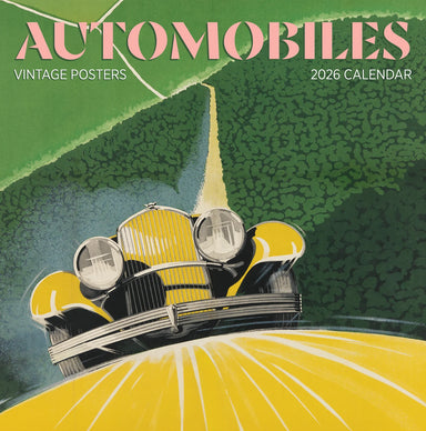 Automobiles: Vintage Posters 2026 Wall Calendar